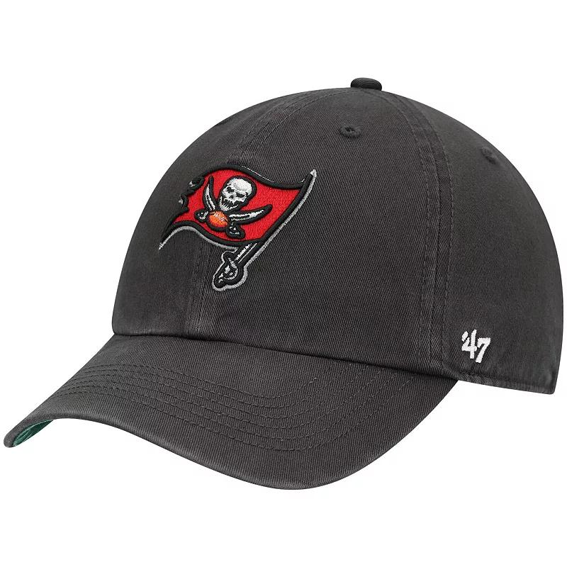 Men's '47 Pewter Tampa Bay Buccaneers Franchise Primary Logo Fitted Hat, Size: Large, Charco Product Image