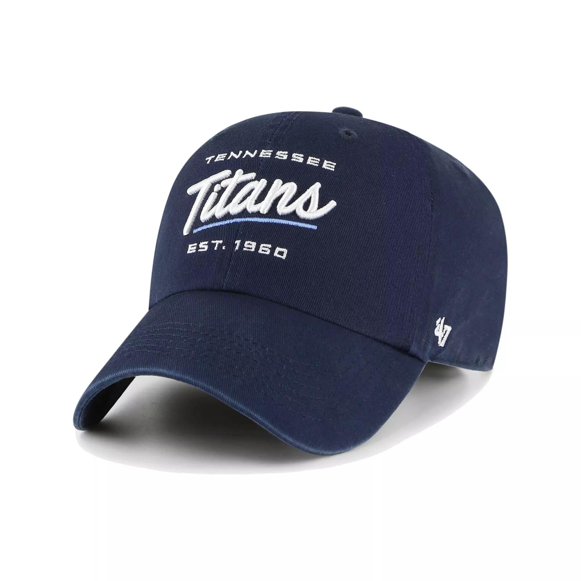Women's '47 Navy Tennessee Titans Sidney Clean Up Adjustable Hat, Blue Product Image
