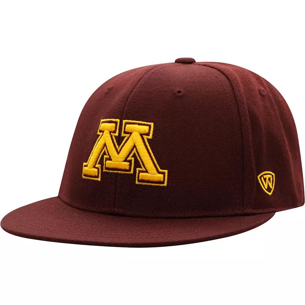Men's Top of the World Maroon Minnesota Golden Gophers Team Color Fitted Hat, Size: 7 3/8, Red Product Image
