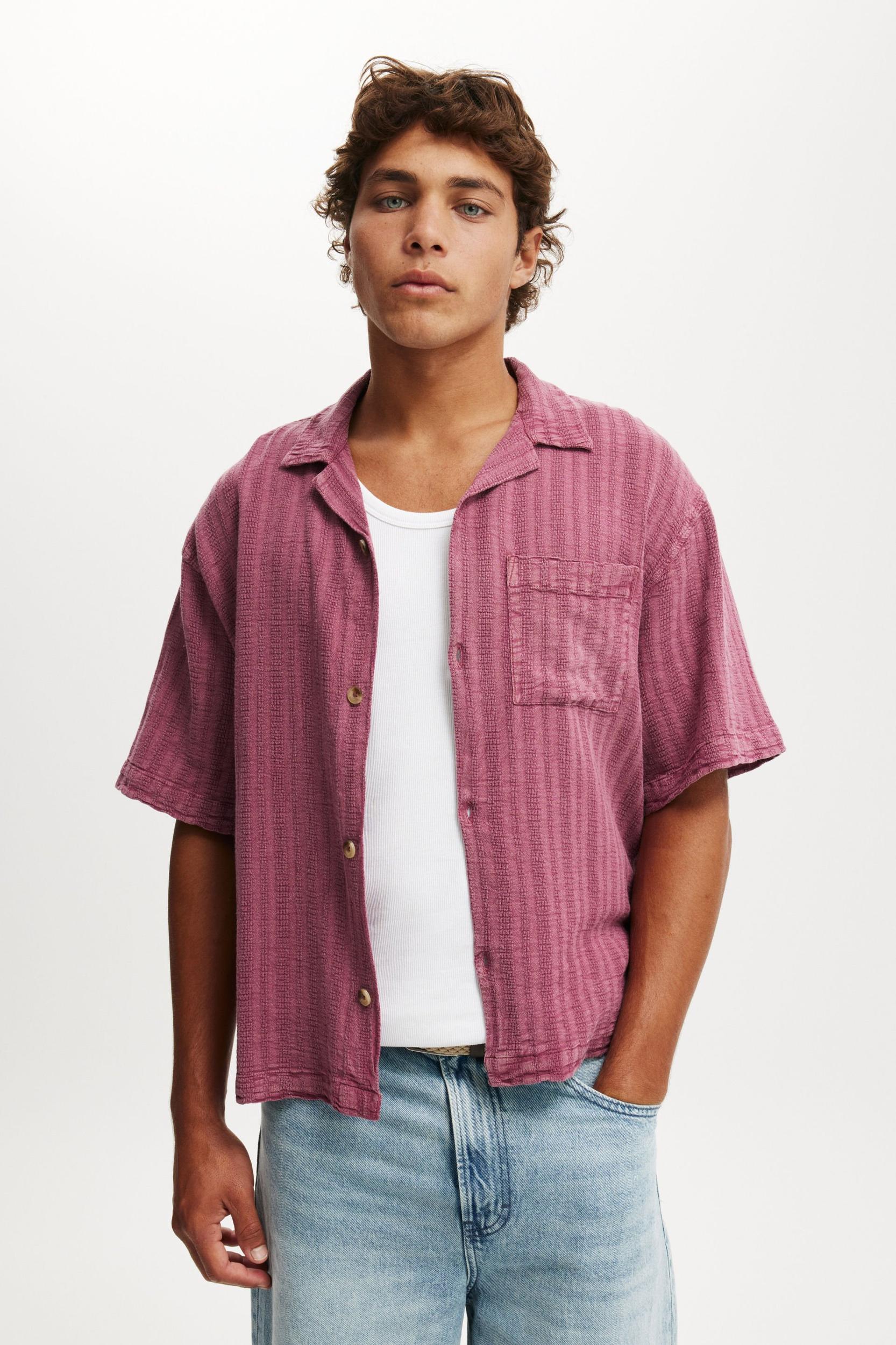 Cotton On Men - Washed Box Fit Short Sleeve Shirt Product Image