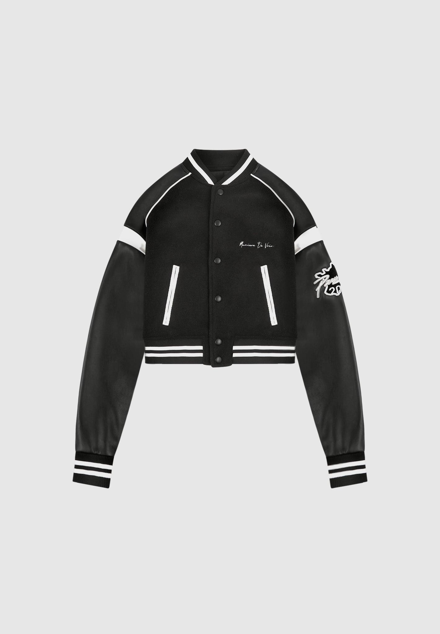 Eiffel Varsity Jacket - Black Female Product Image