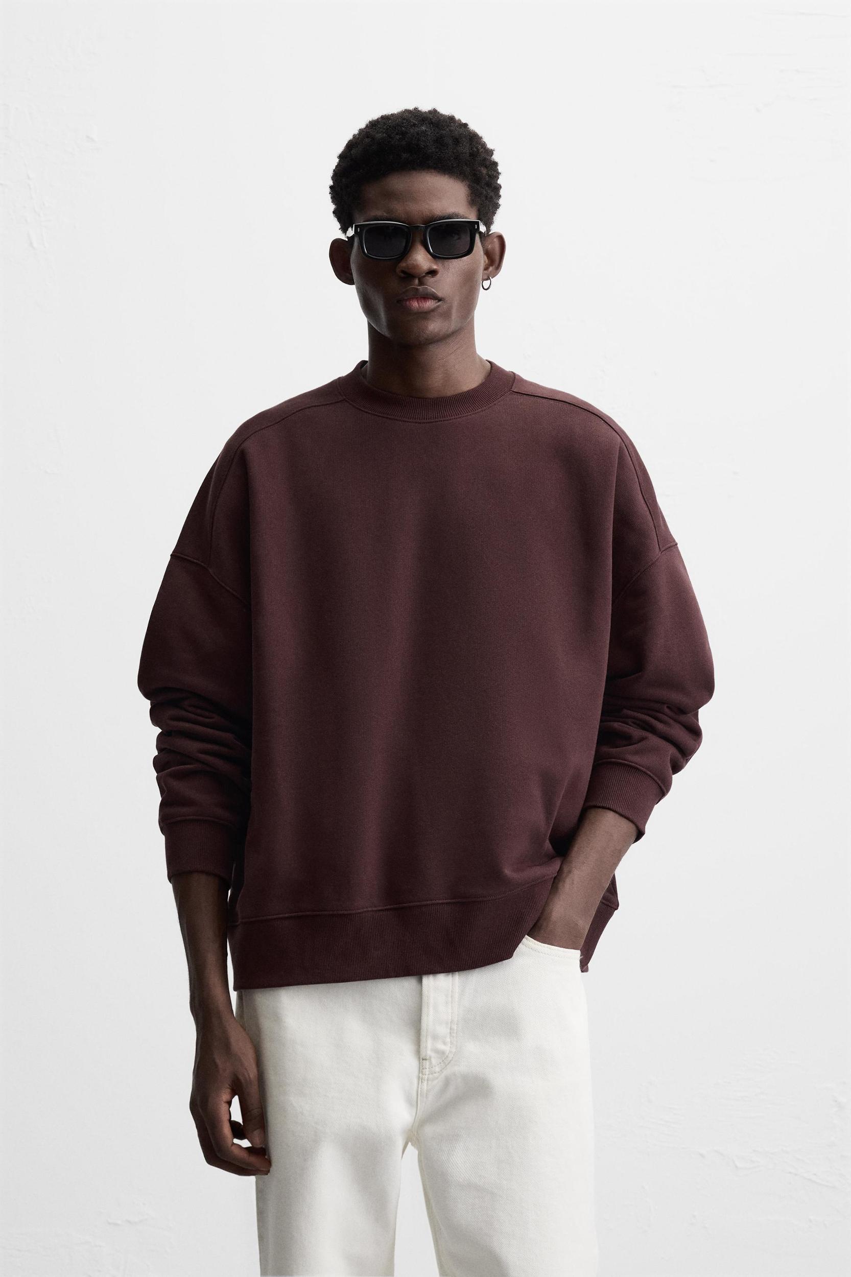 BOXY FIT CREW NECK SWEATSHIRT Product Image