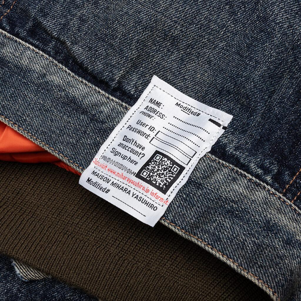 Flight Jacket Layered Denim - Indigo Male Product Image