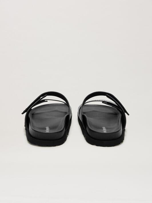LOGO LEATHER SANDAL Product Image