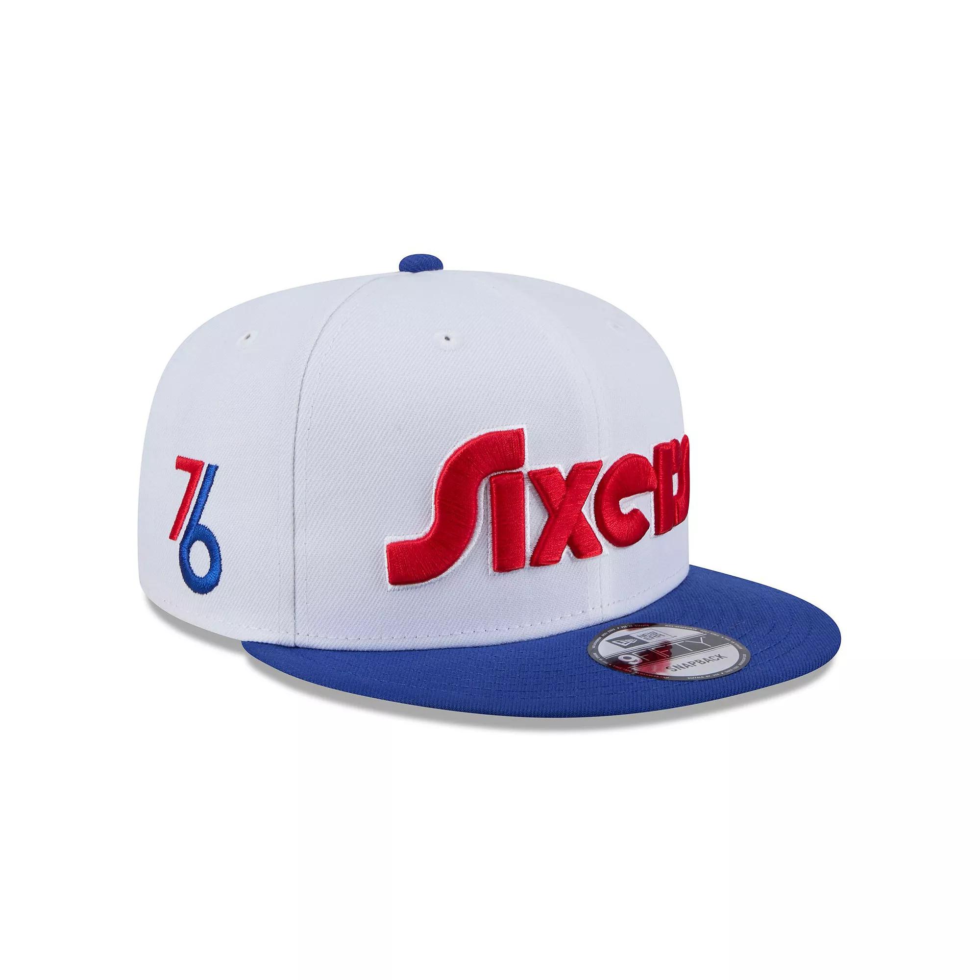 Men's New Era White Philadelphia 76ers 2024/25 City Edition 9FIFTY Snapback Hat, 76r White Product Image