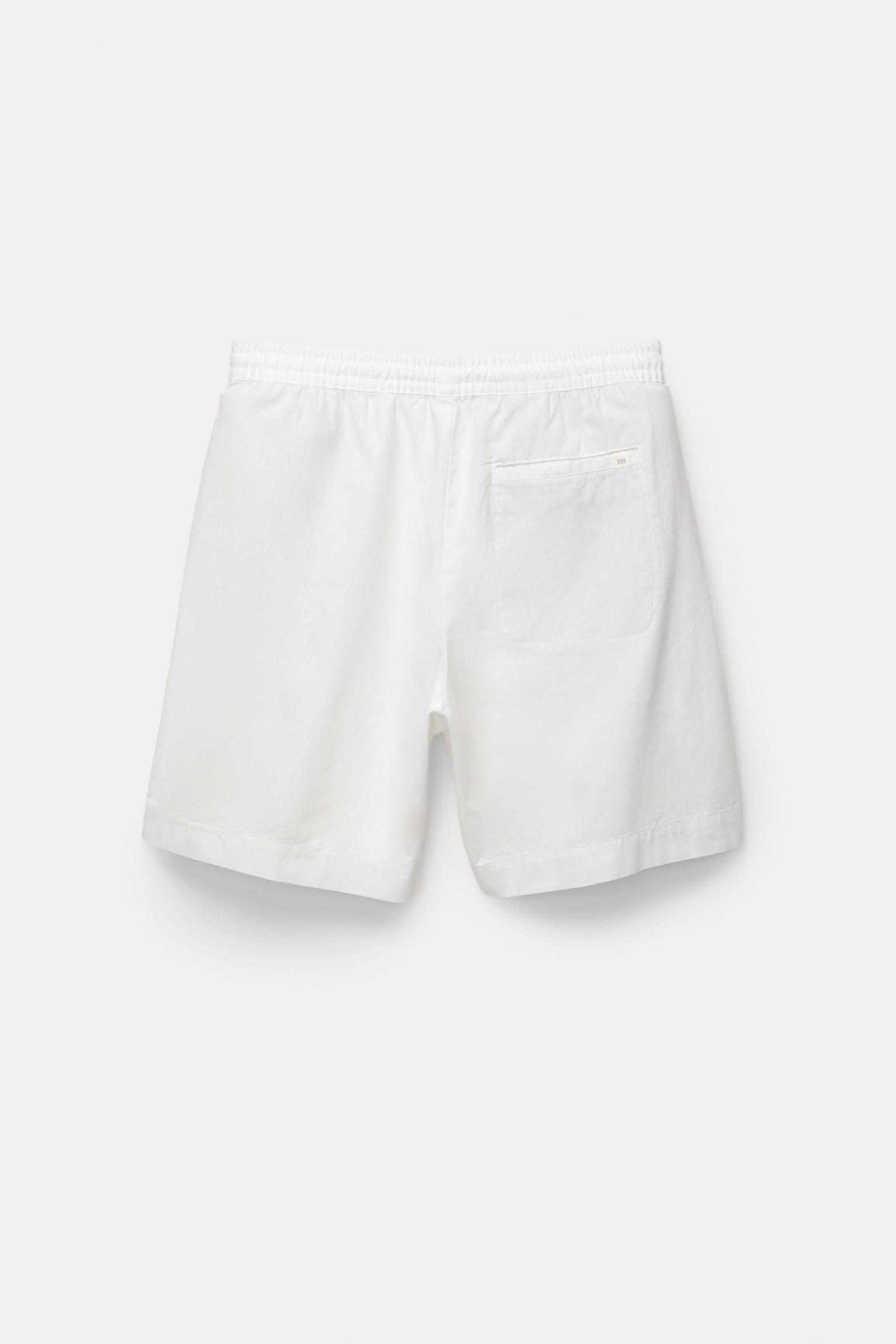 Linen blend jogger Bermuda shorts Product Image