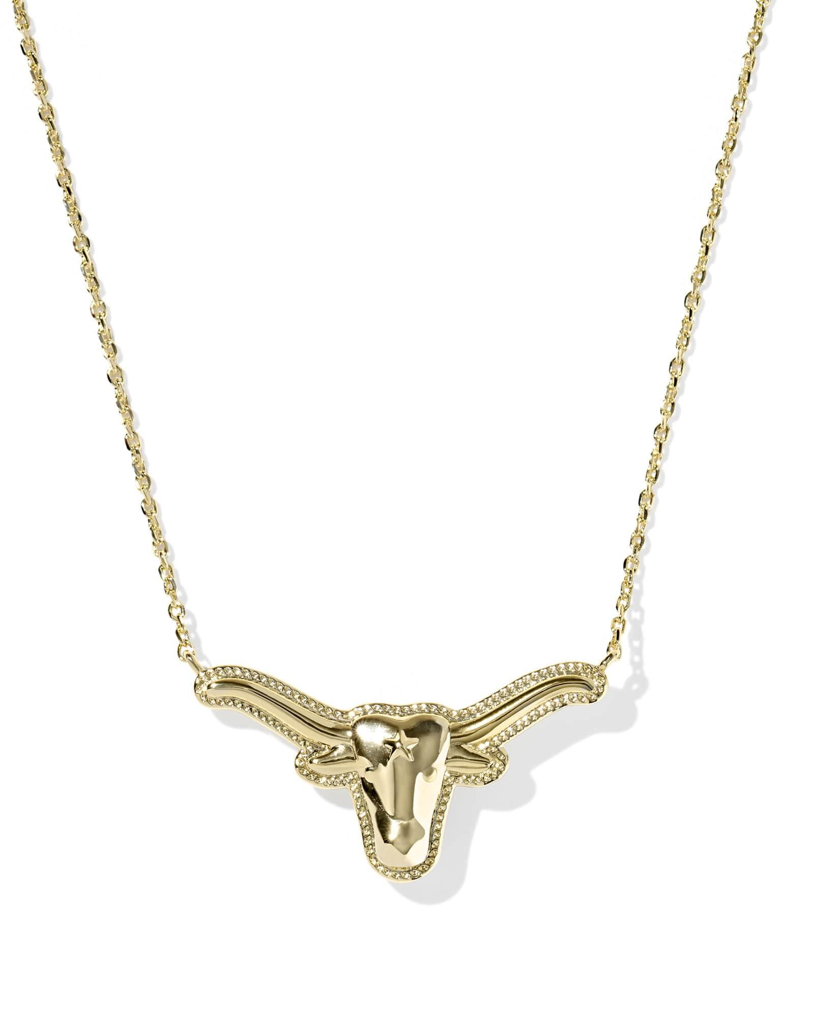 Longhorn Gold Short Pendant Necklace Product Image