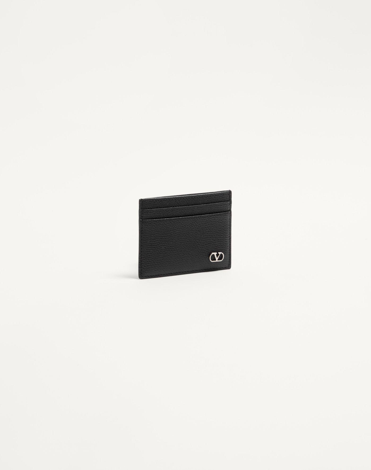 Valentino Garavani Vlogo Signature Cardholder In Grainy Calfskin Product Image