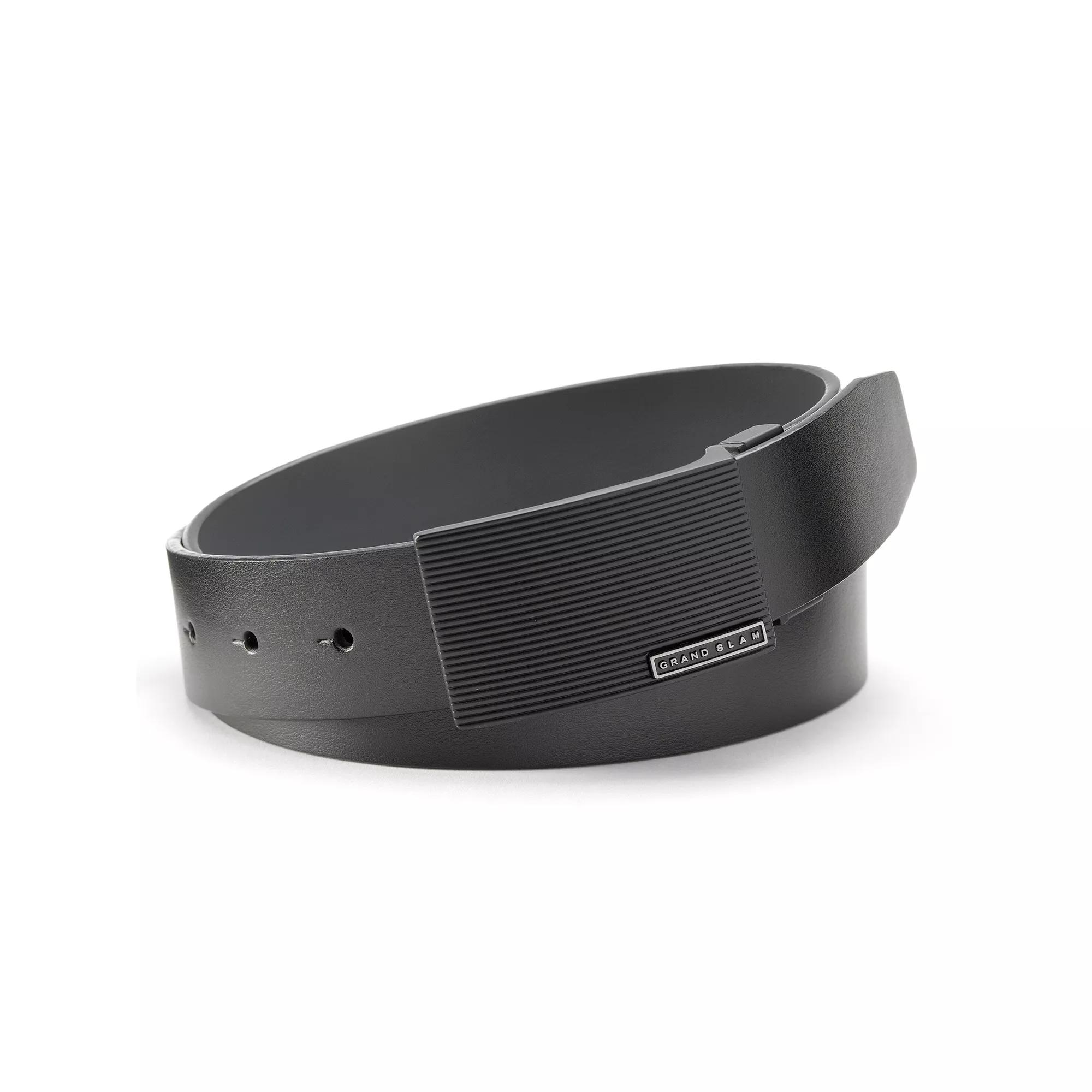 Grand Slam Black Reversible Plaque Golf Belt - Men, Size: 30 Product Image