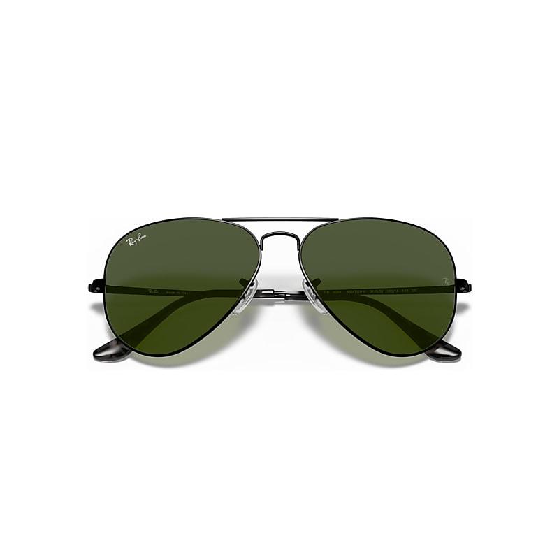 Ray-Ban Aviator Classic Sunglasses Frame Green Lenses Polarized Product Image