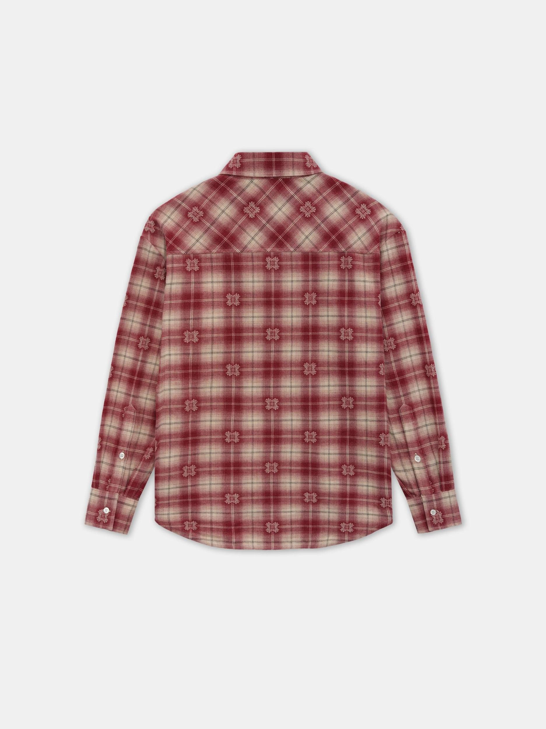 WOMEN - WOMEN'S MA QUAD FLANNEL OVERSHIRT - Deep Red Female Product Image
