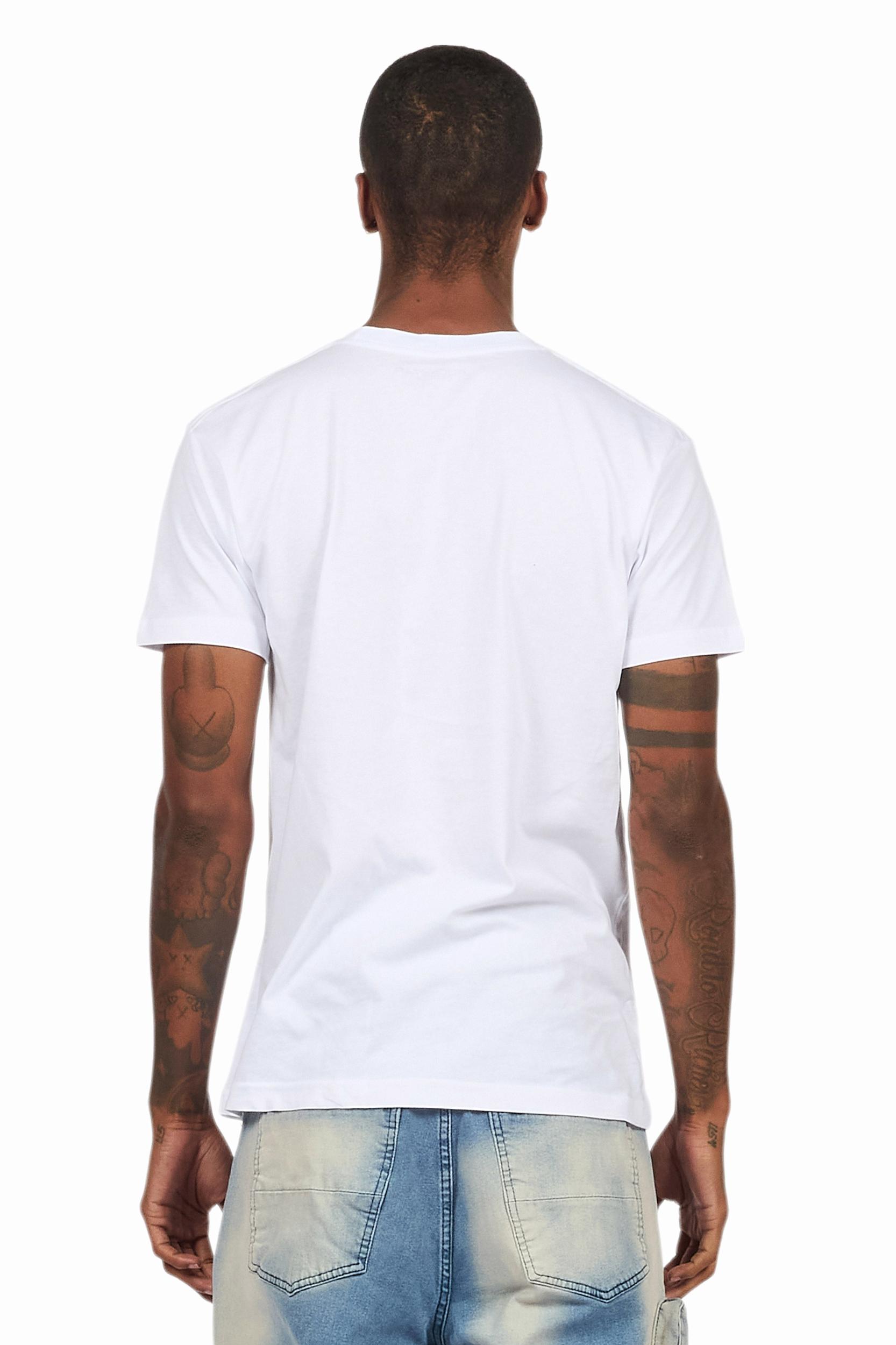 Cairo White Graphic T-Shirt Male Product Image