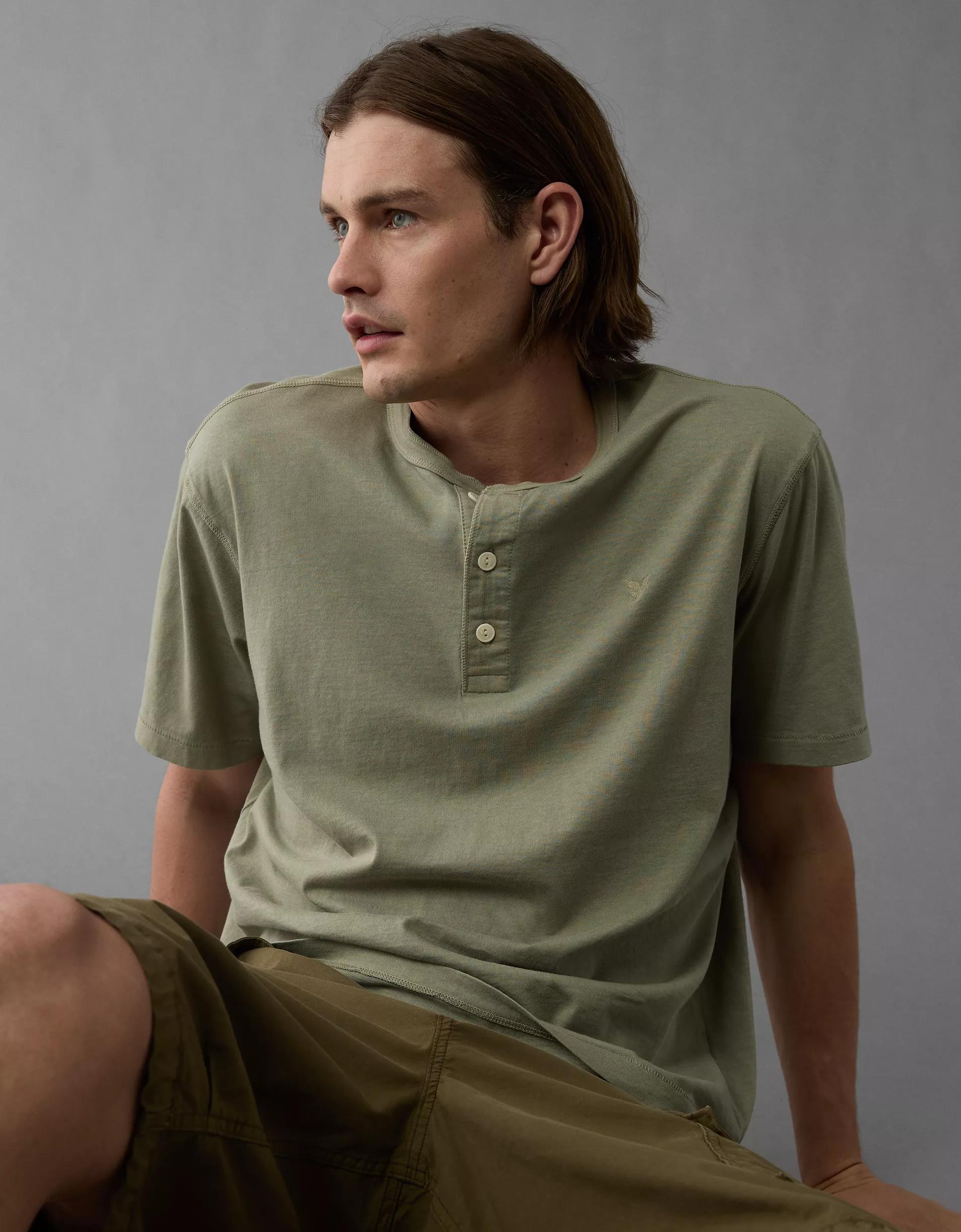 AE Lived-In Henley T-Shirt Product Image