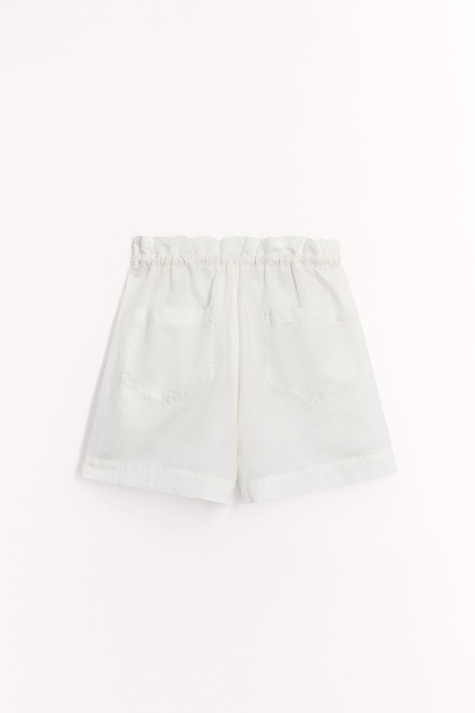 LINEN BLEND SHORTS ZW COLLECTION Product Image