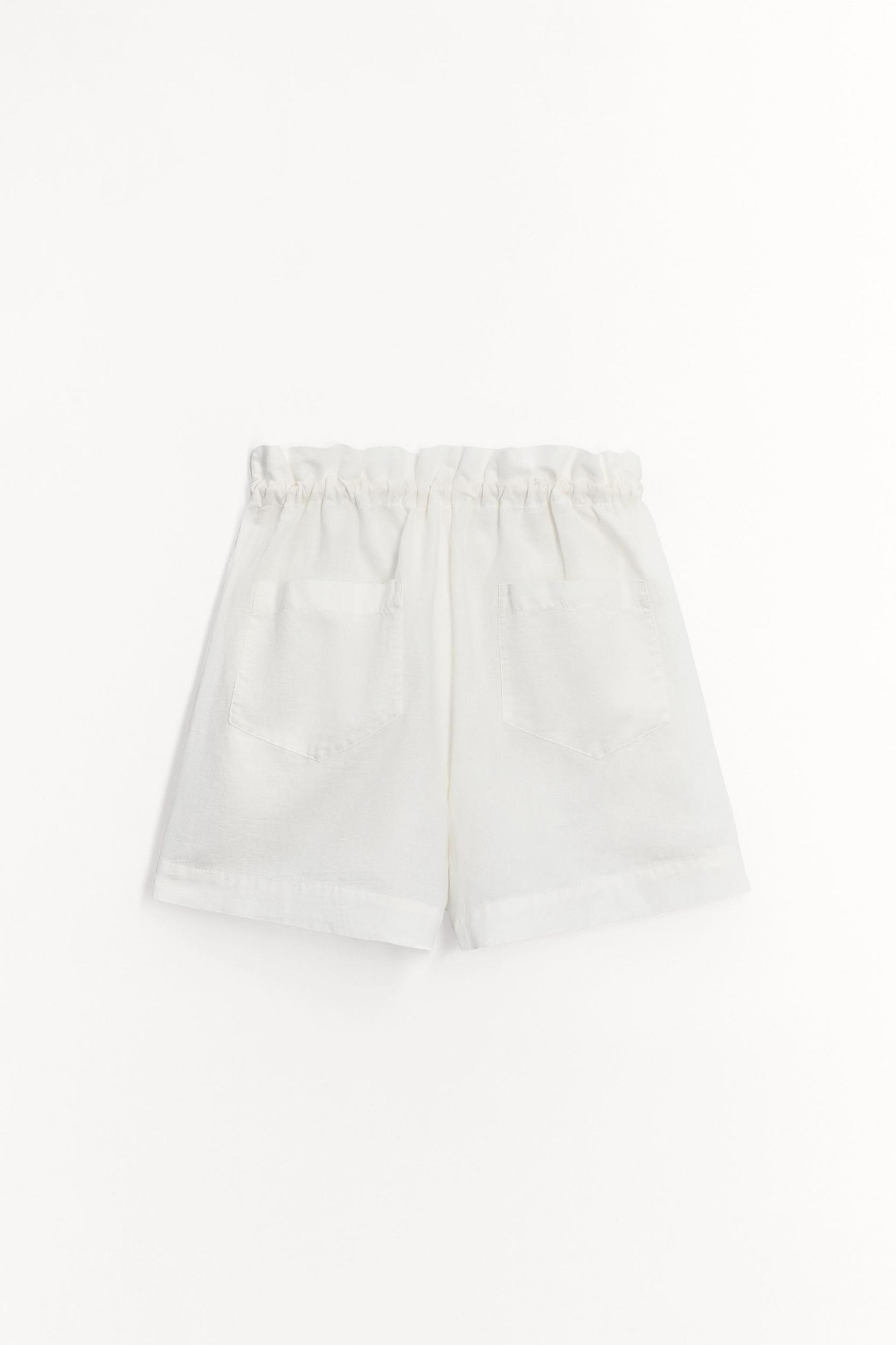 LINEN BLEND SHORTS ZW COLLECTION Product Image