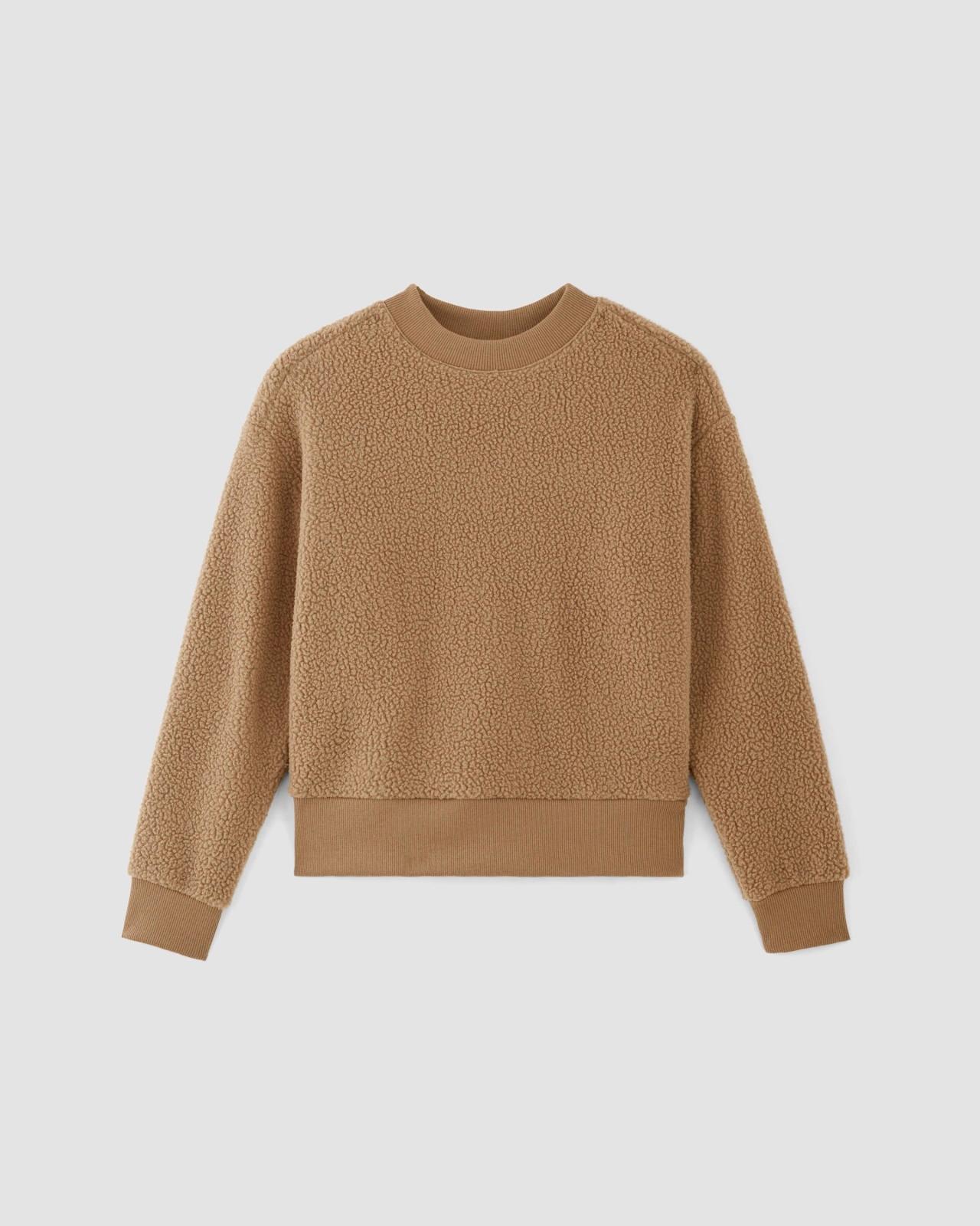 Womens ReNew Fleece Oversized Crew Sweater by Everlane Product Image