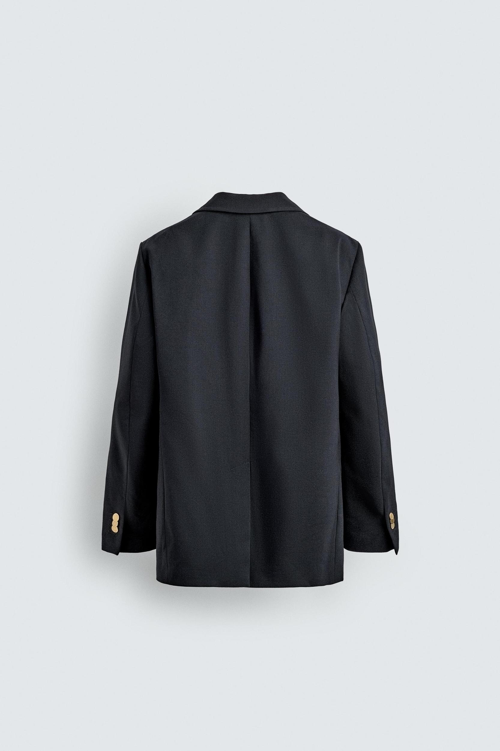 AARON LEVINE X ZARA 100% WOOL DOUBLE-BREASTED BLAZER Product Image