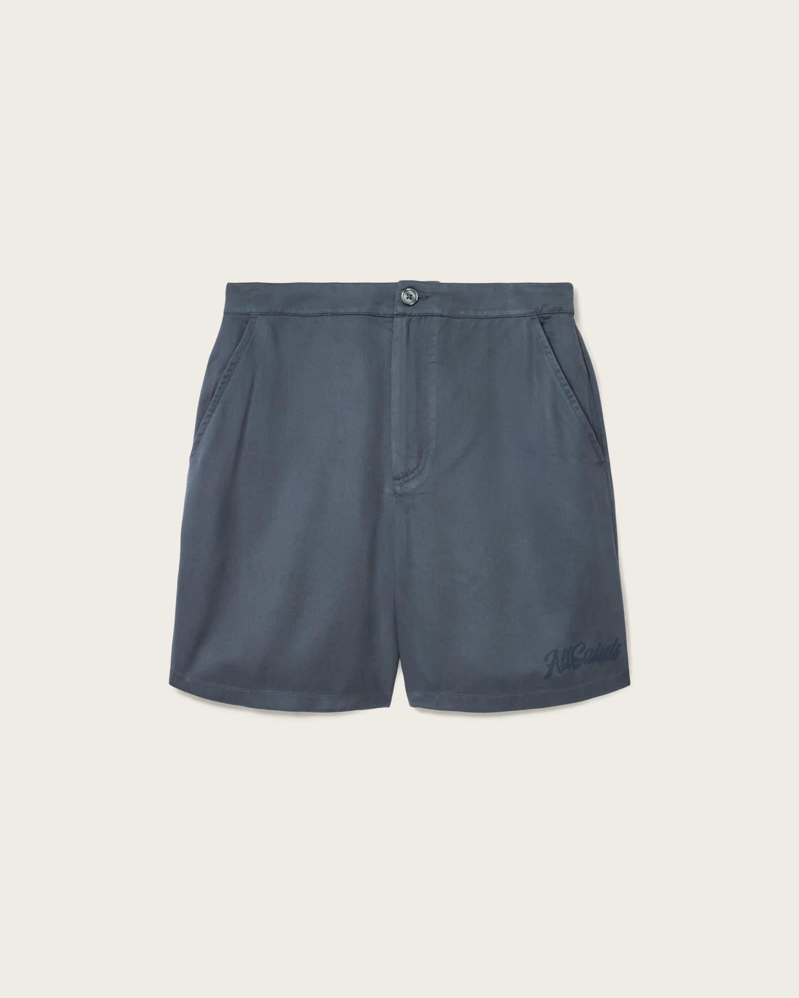 Circe Straight Fit Odyssey Shorts MOONSTONE BLUE | ALLSAINTS US Product Image