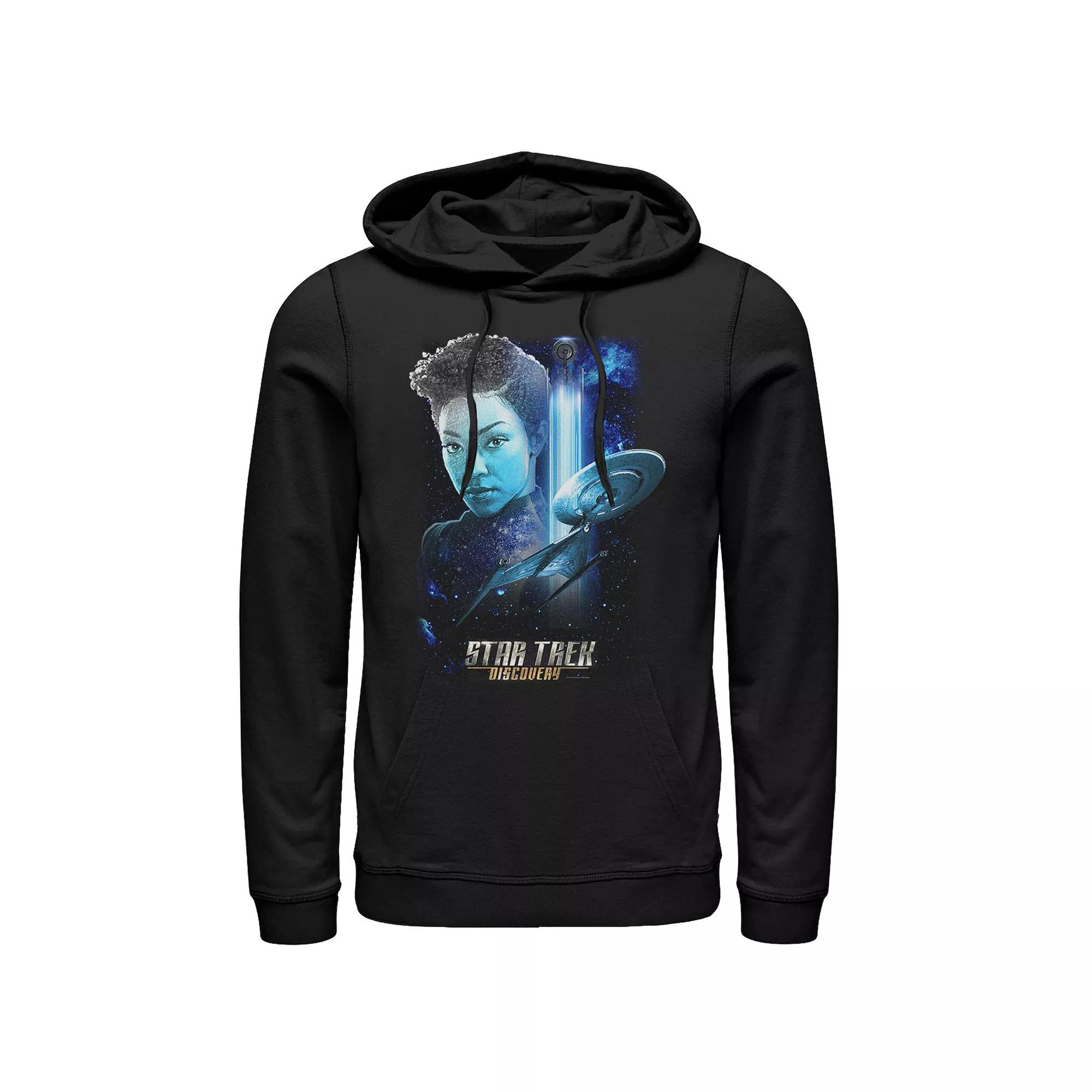 Men's Star Trek Discovery Michael Space Collage Hoodie,  Product Image