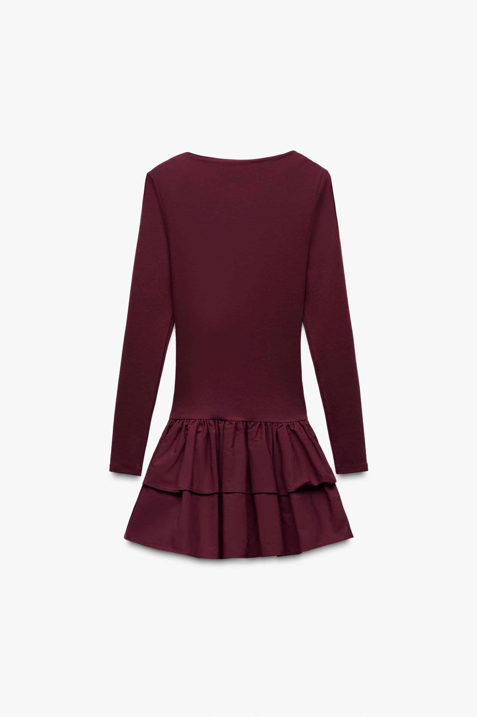SHORT RUFFLED DRESS Product Image