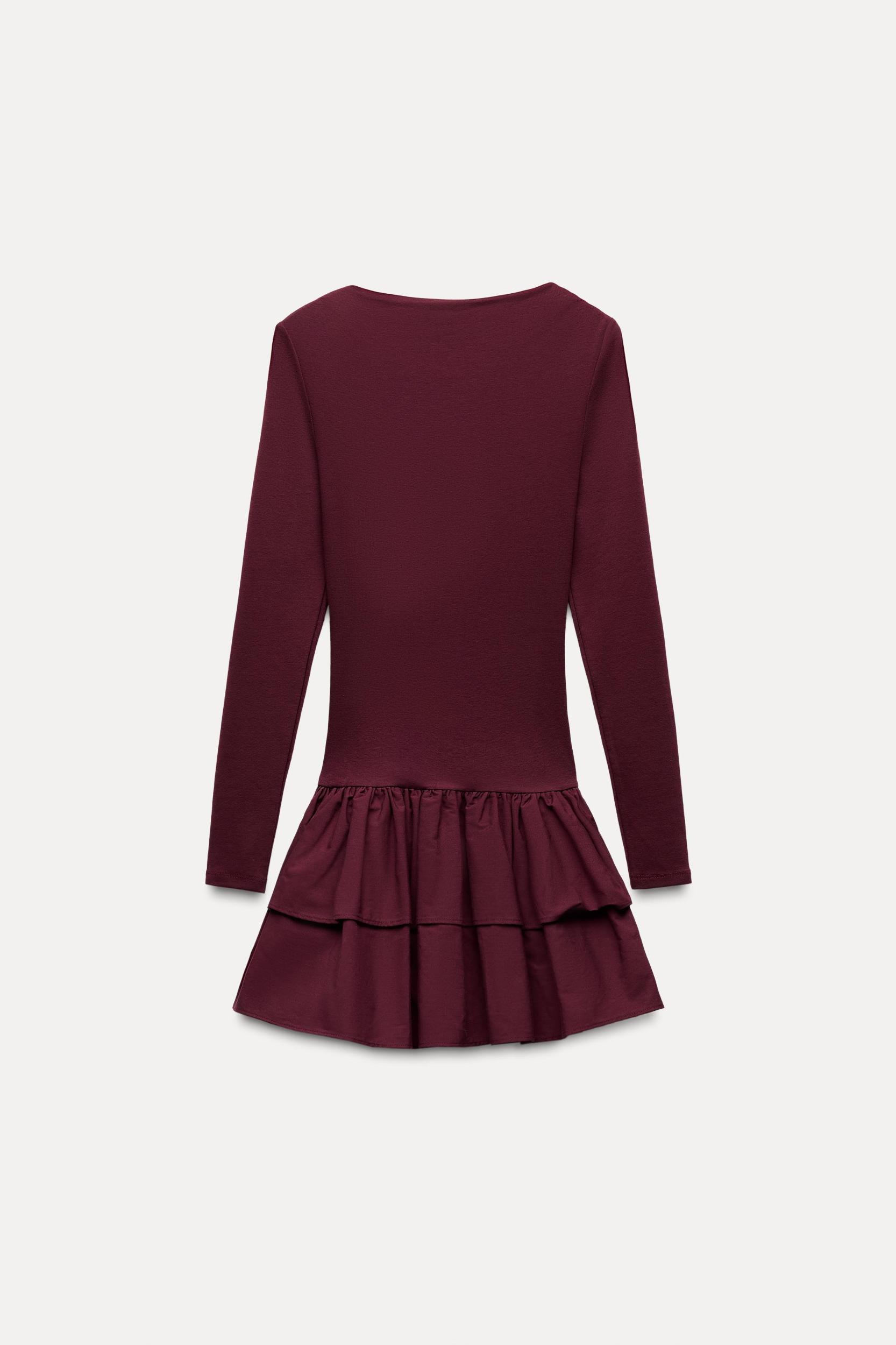 SHORT RUFFLED DRESS Product Image