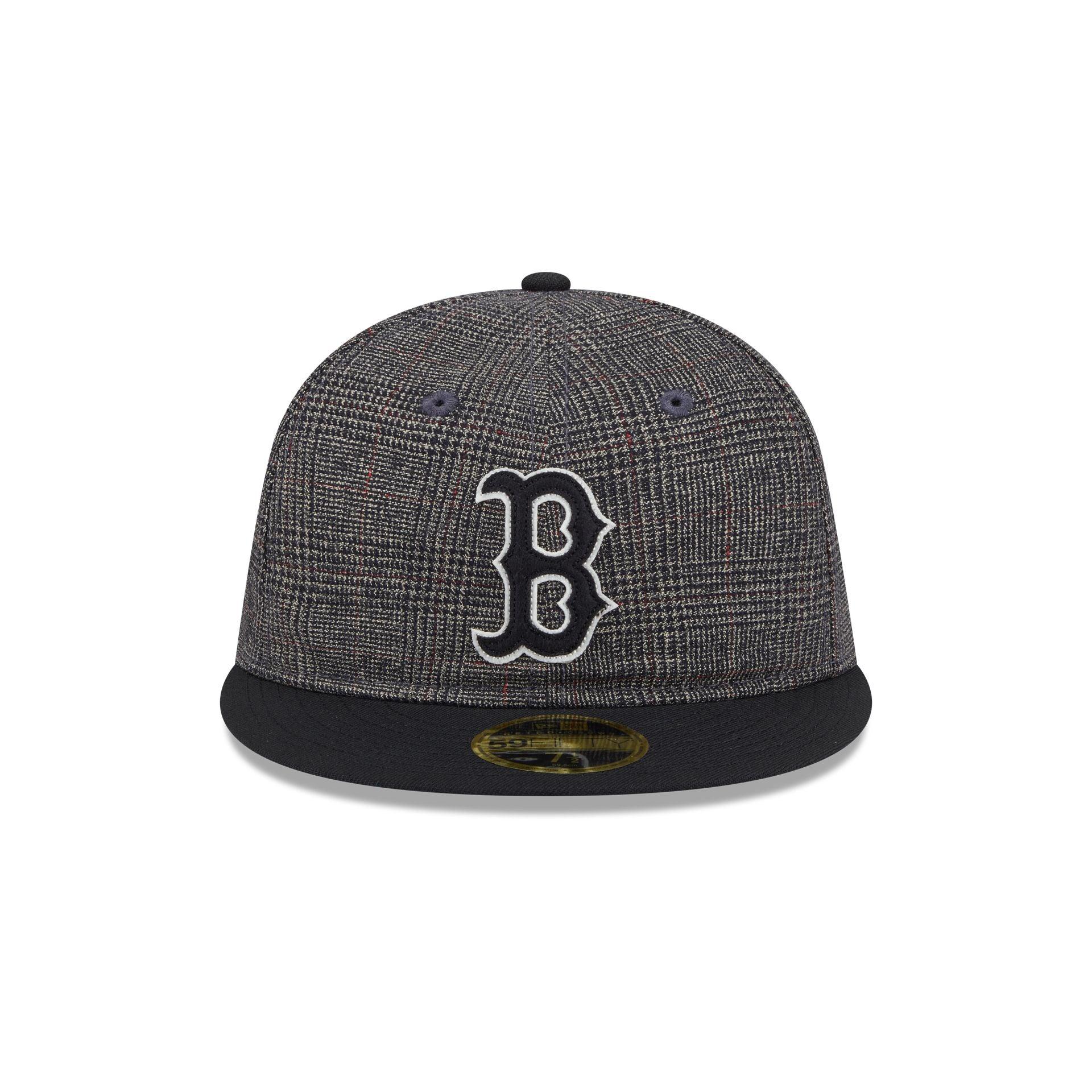 Boston Red Sox Plaid Retro Crown 59FIFTY Fitted Hat Male Product Image