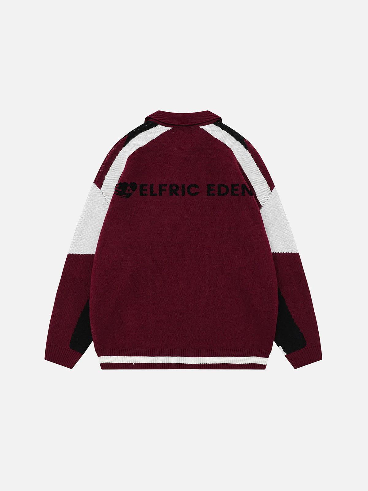 Aelfric Eden Color Blocking Racing Sweater Product Image