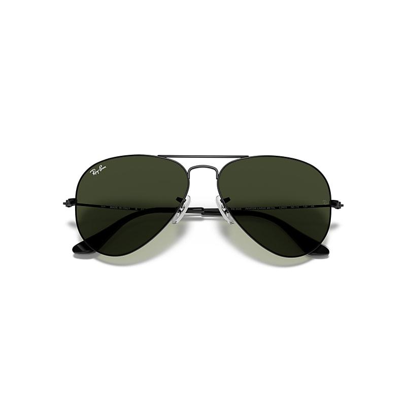 Ray-Ban Aviator Classic Sunglasses Frame Green Lenses Polarized Product Image