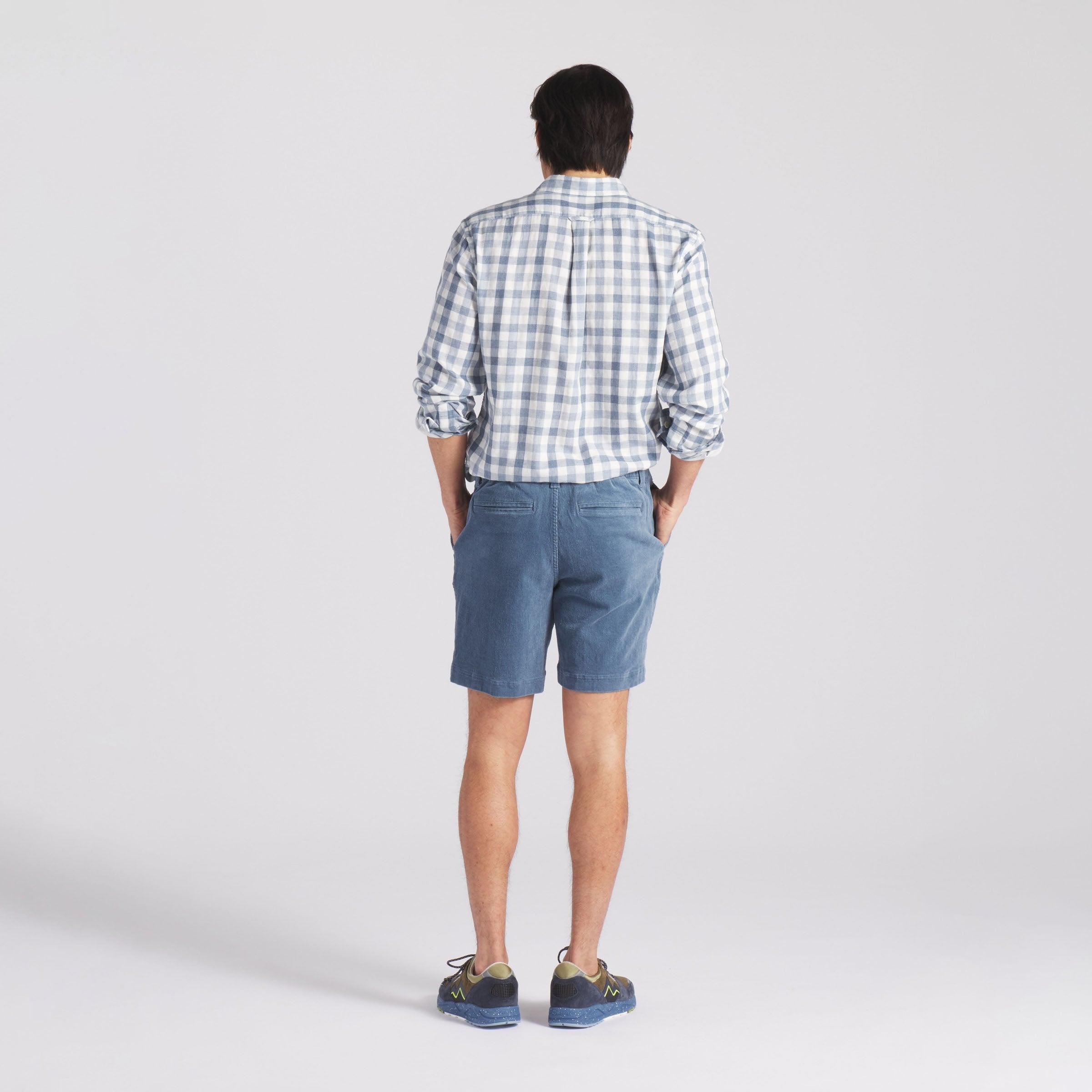 Denby Double Cloth Shirt - Heather Blue Cream Gingham Product Image