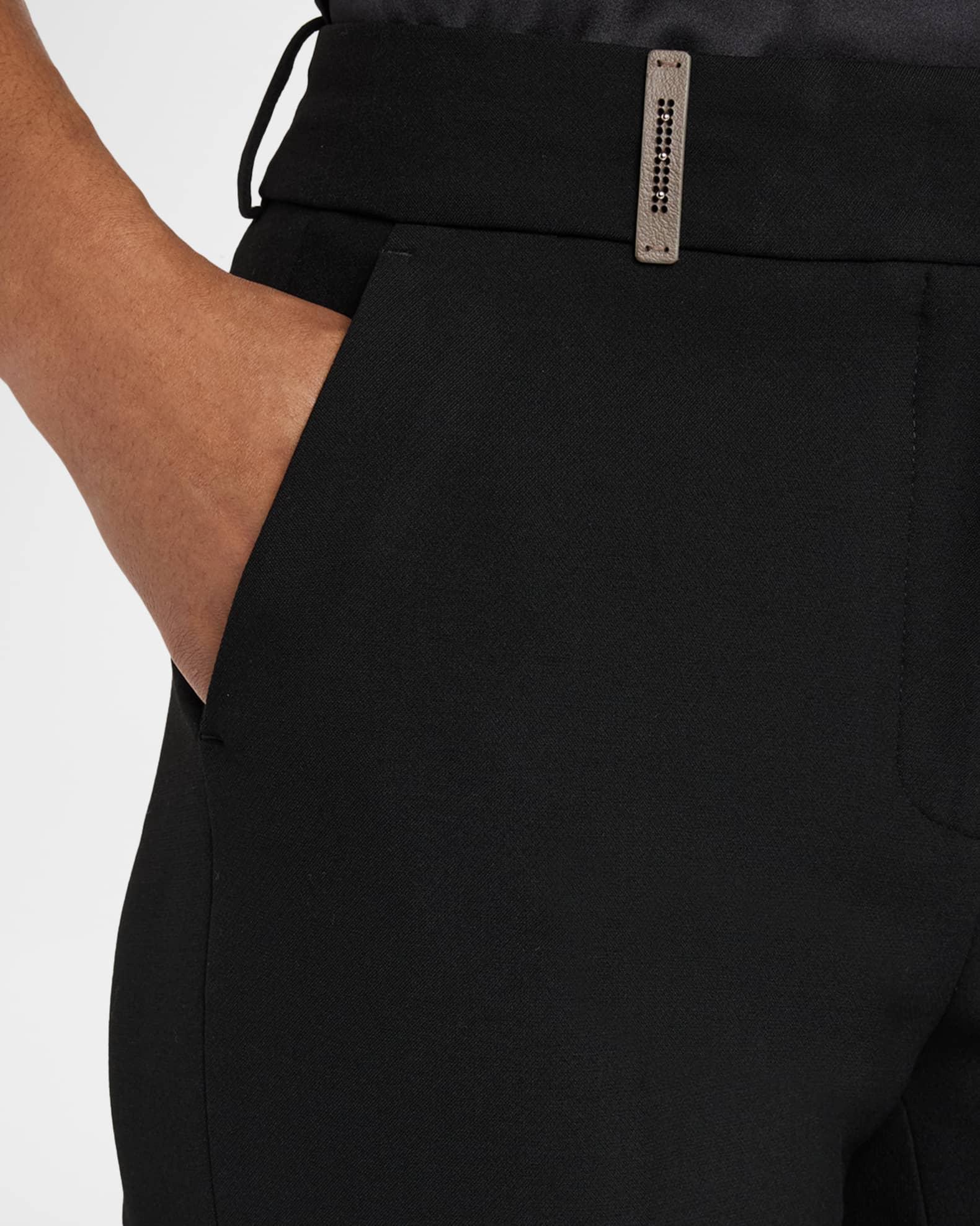 Cropped Slim-Fit Pants Product Image
