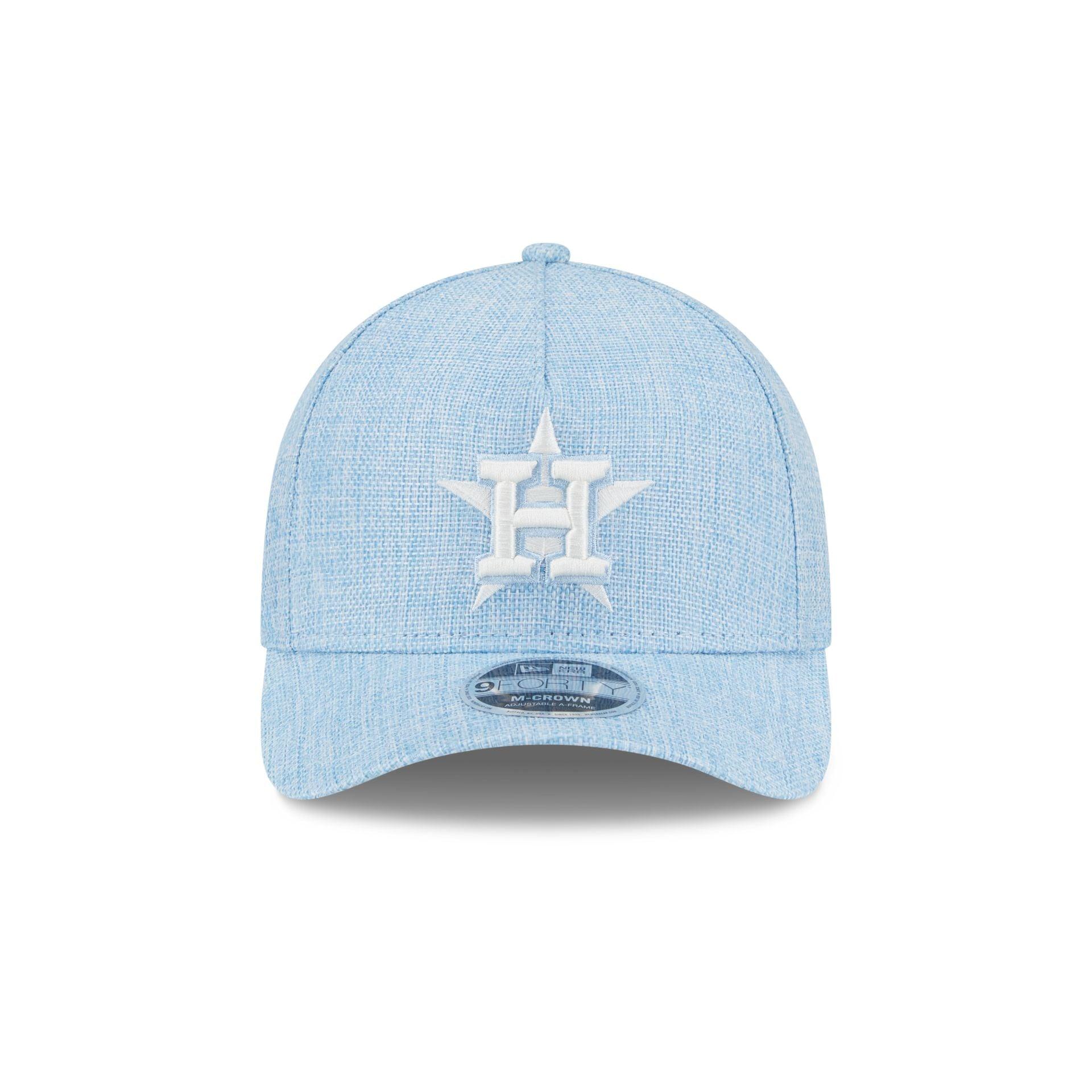 Houston Astros Cotton Weaver Blue 9FORTY M-Crown A-Frame Snapback Hat Male Product Image
