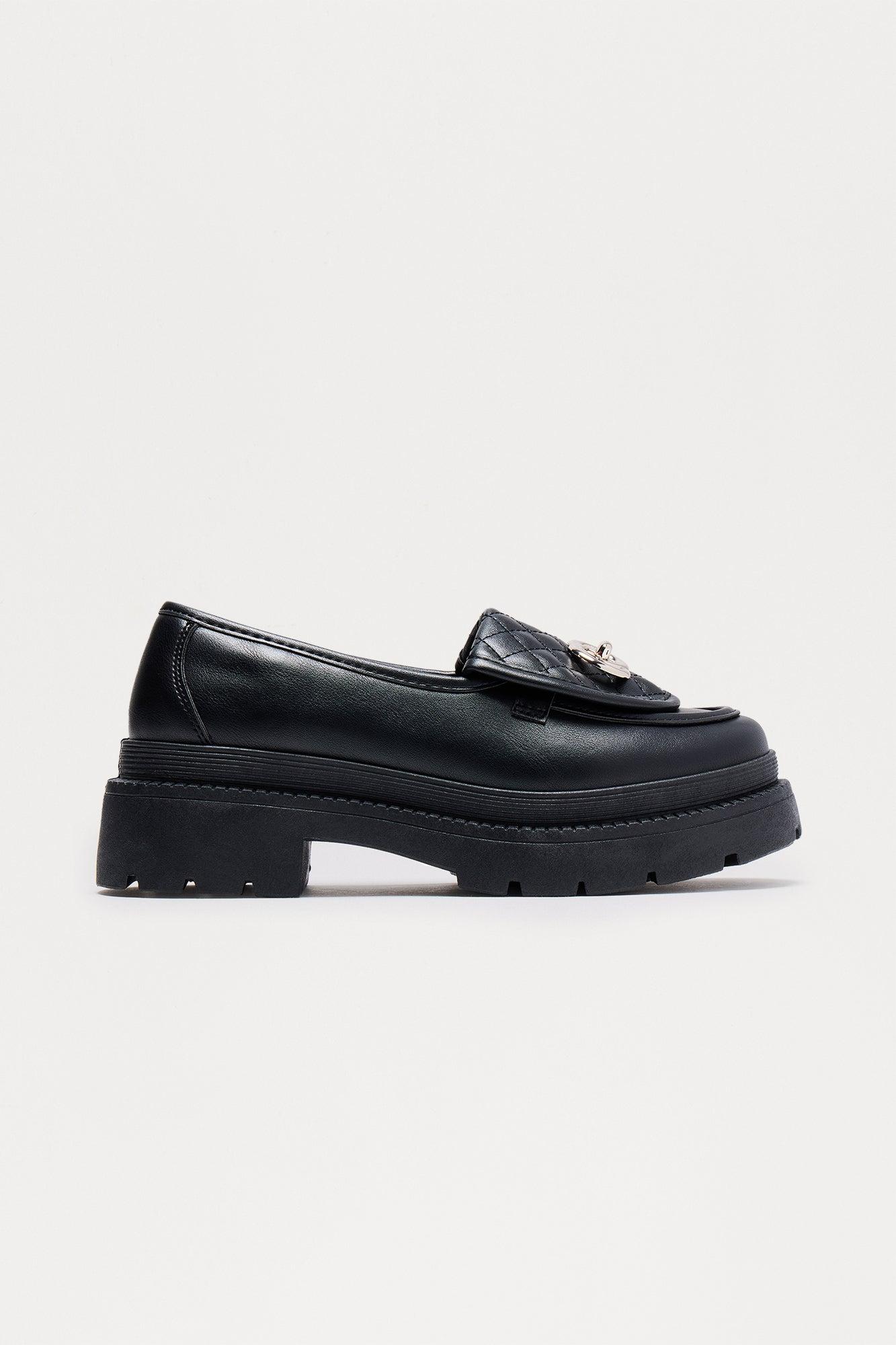 Lewis Platform Loafers - Black Female Product Image