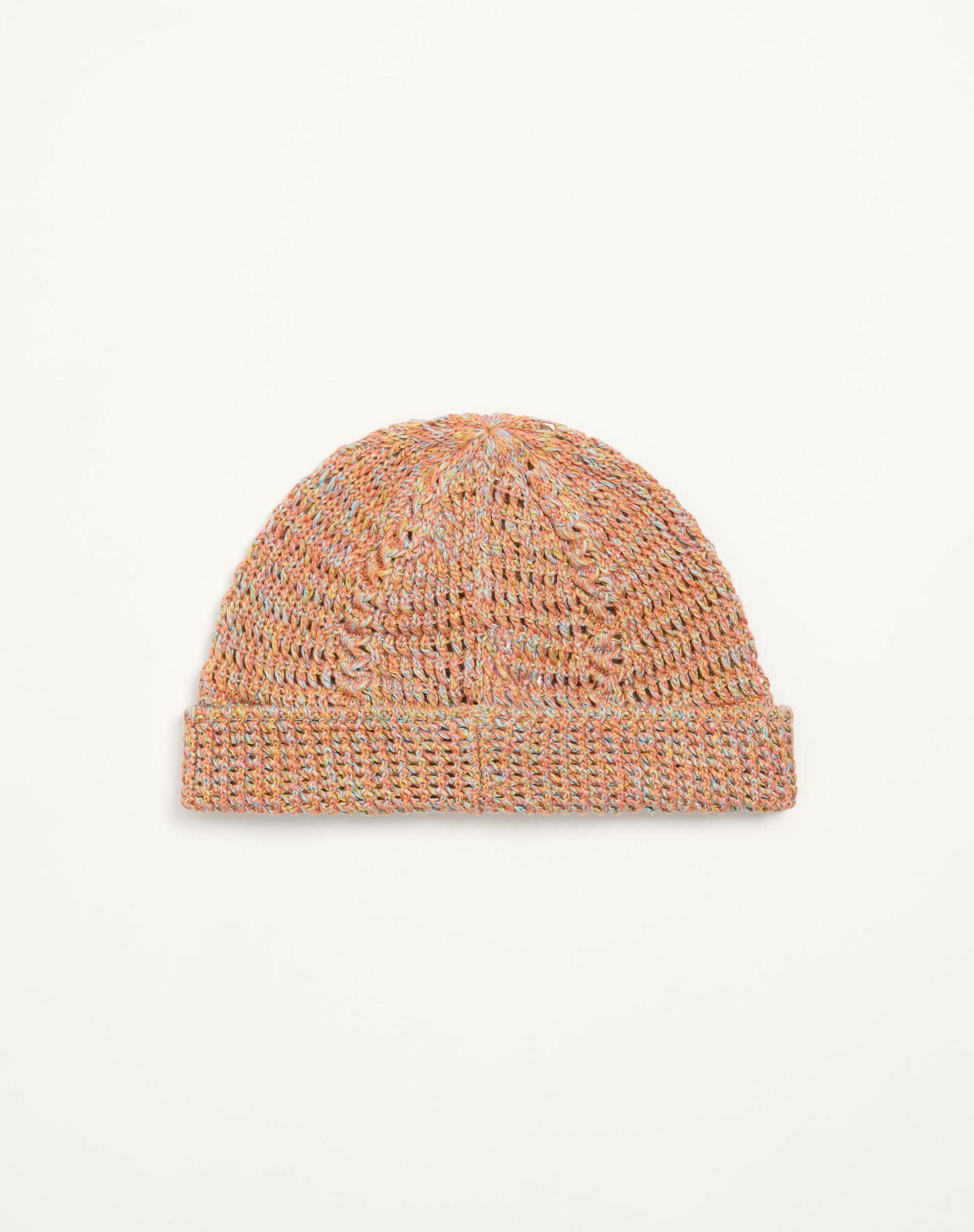 Vlogo Signature Knitted Beanie In Linen And Cotton Product Image
