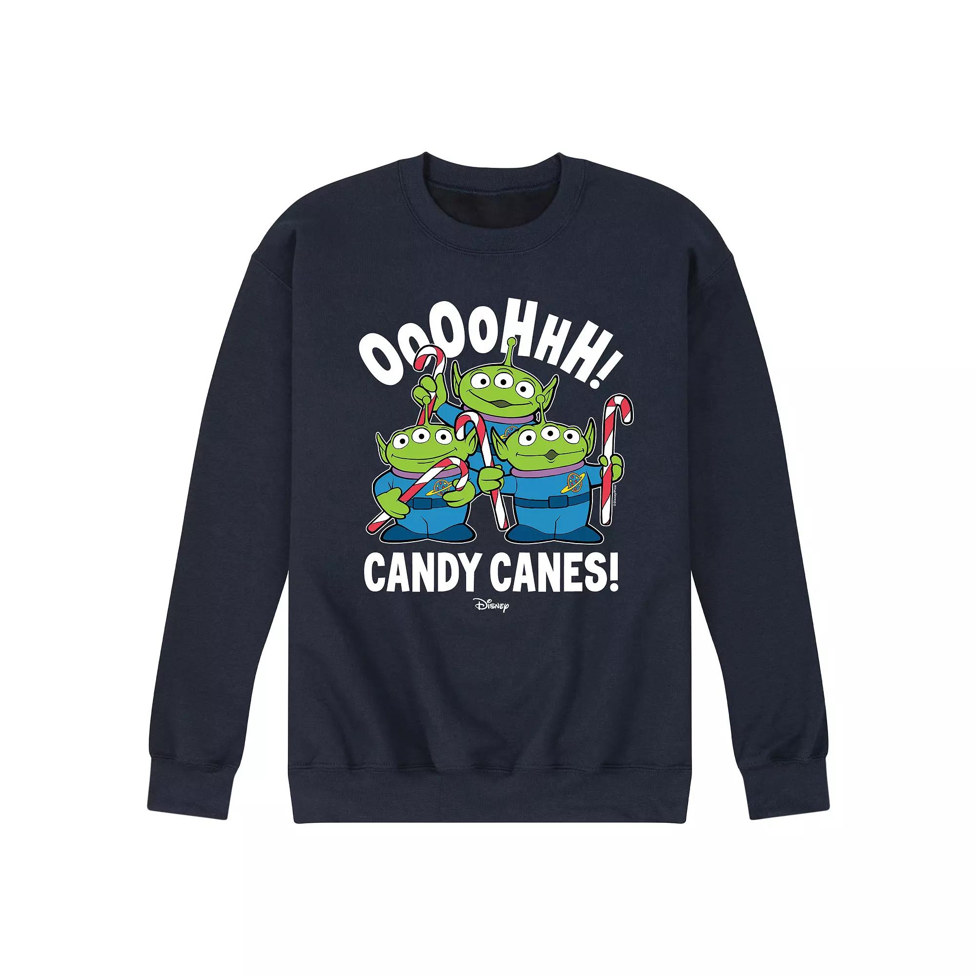 Disney / Pixar's Toy Story 4 Aliens Men's Ohh Candy Canes Fleece Sweatshirt,  Product Image