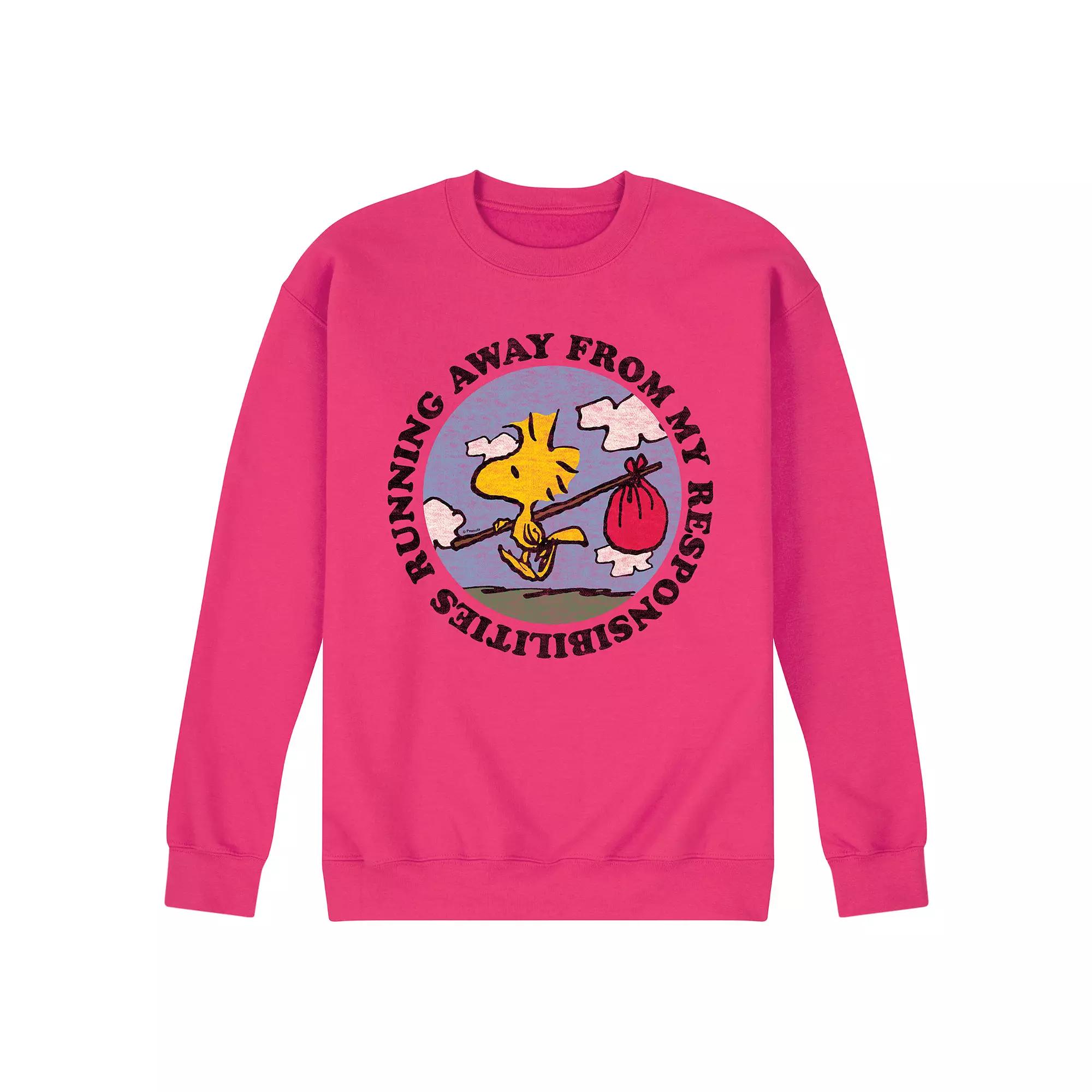 Men's Peanuts Running Away Long Sleeve,  Product Image