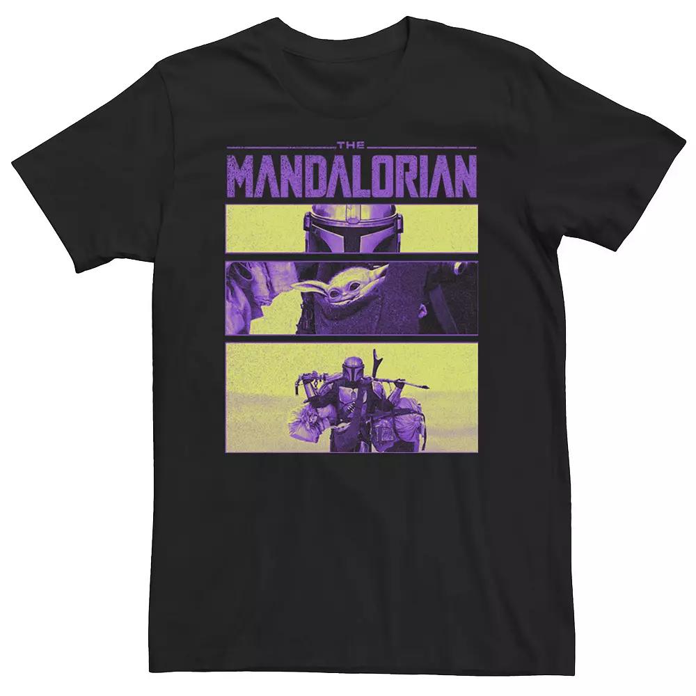 Men's Star Wars: The Mandalorian & The Child Multicolor Frames Tee,  Product Image