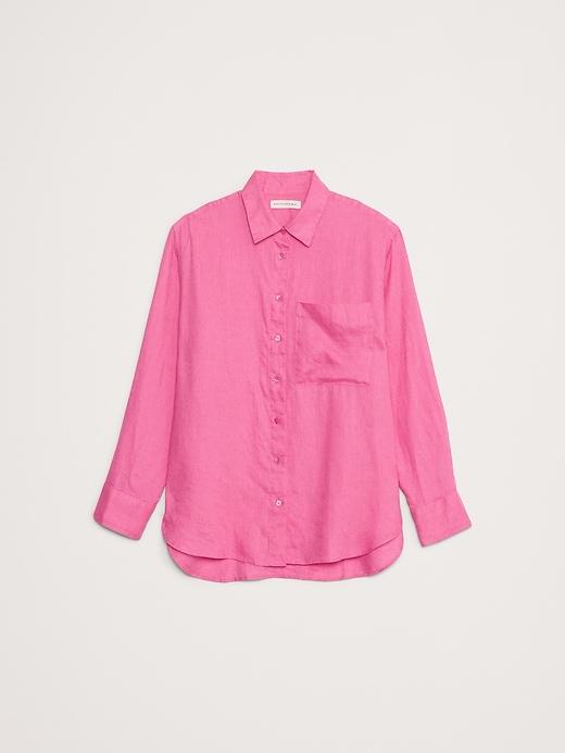 The Oversized Linen Shirt Product Image
