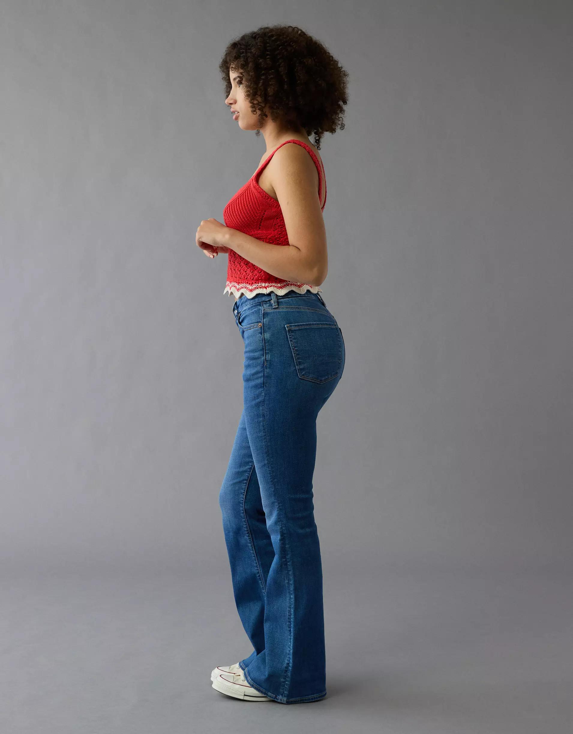 AE Next Level Curvy Super High-Waisted Flare Jean Product Image