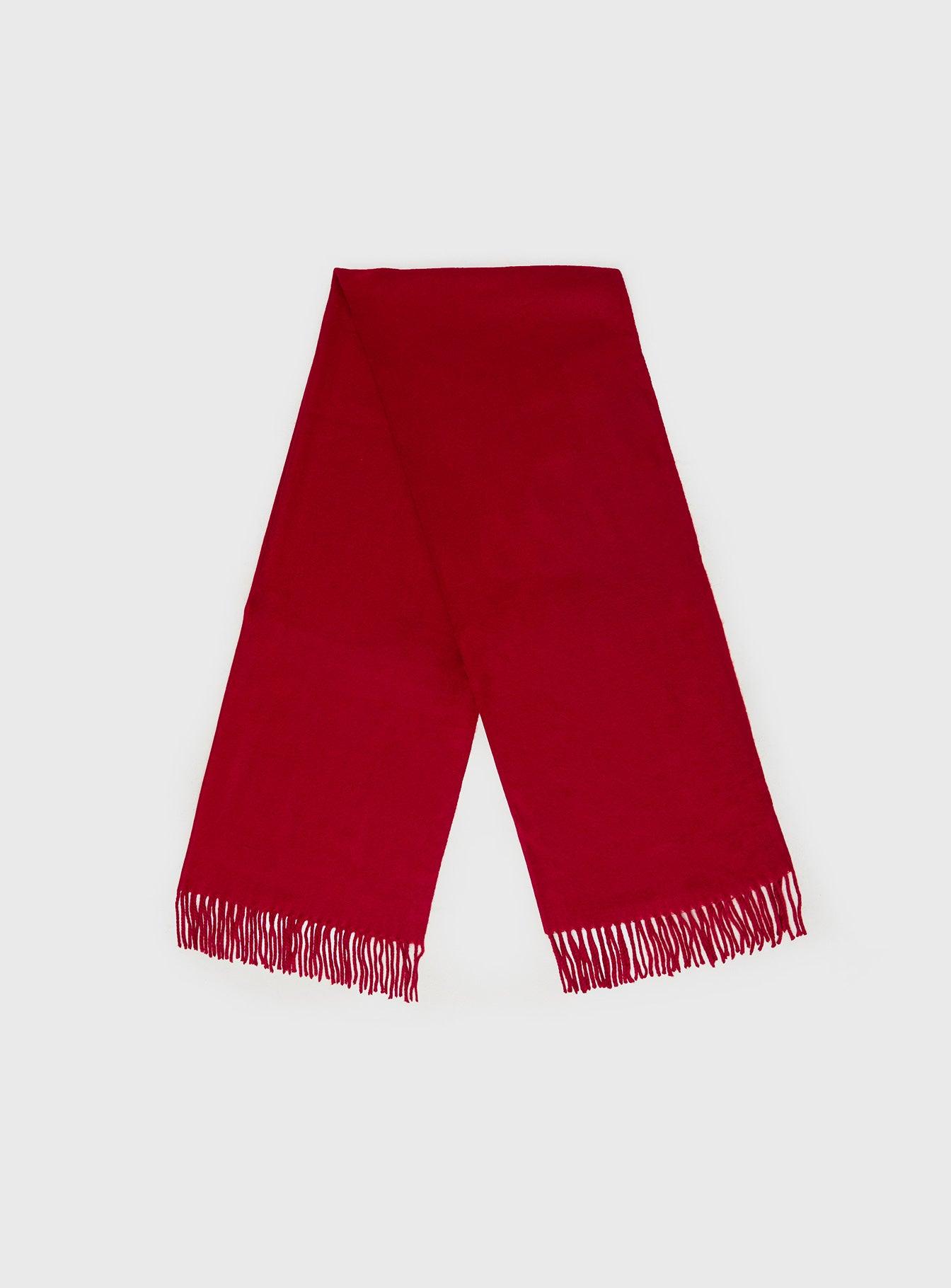 Heavy Hearted Scarf Red Product Image