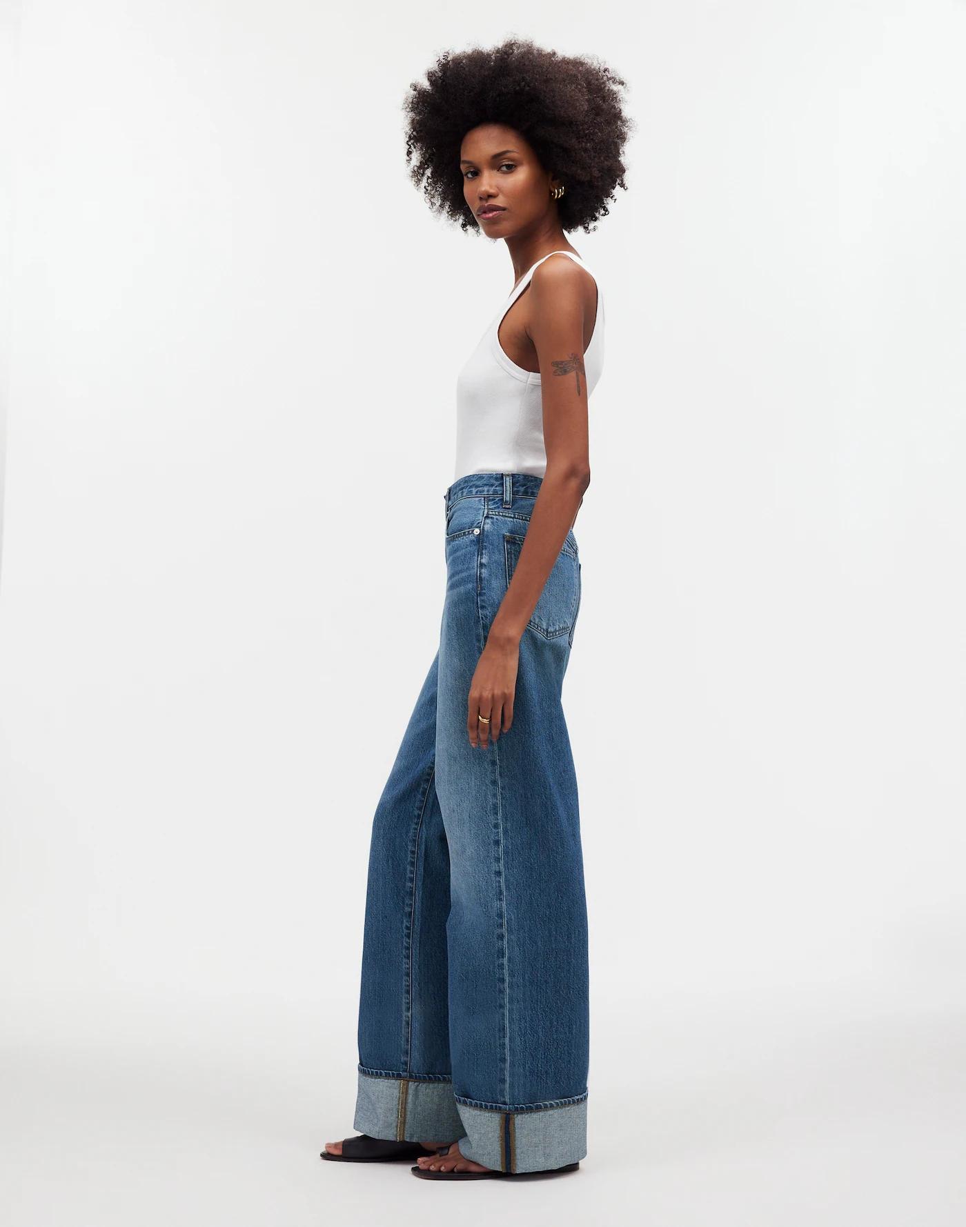 Superwide-Leg Jeans in Fannin Wash Product Image