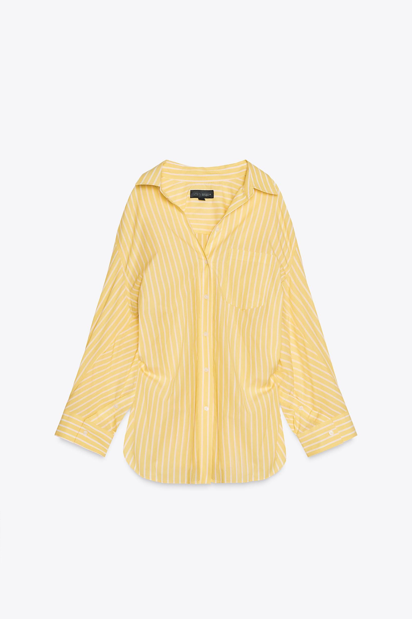 OVERSIZED STRIPED POPLIN SHIRT Product Image