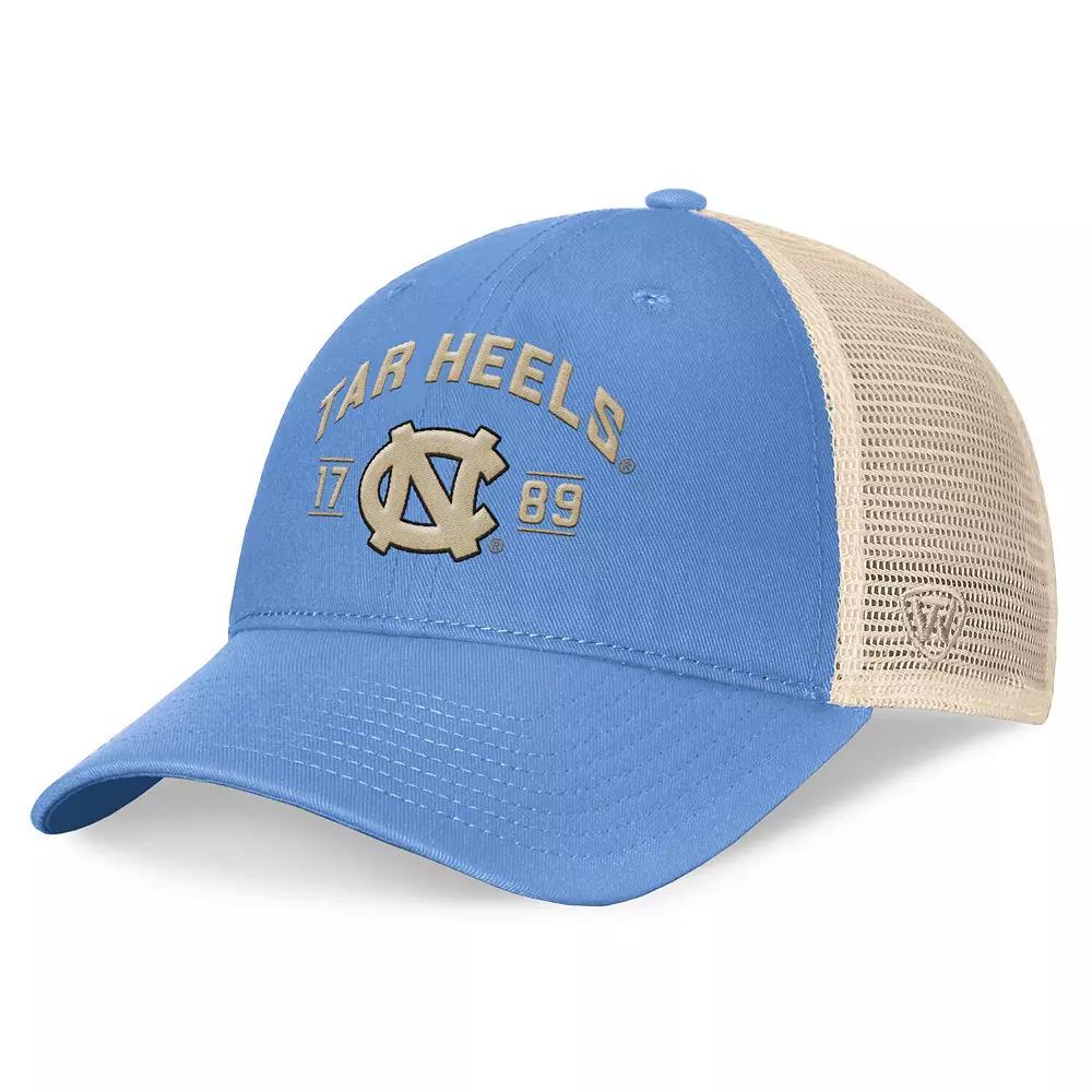 Men's Top of the World Carolina Blue North Carolina Tar Heels Heritage Waylon Trucker Adjustable Hat, Light Product Image