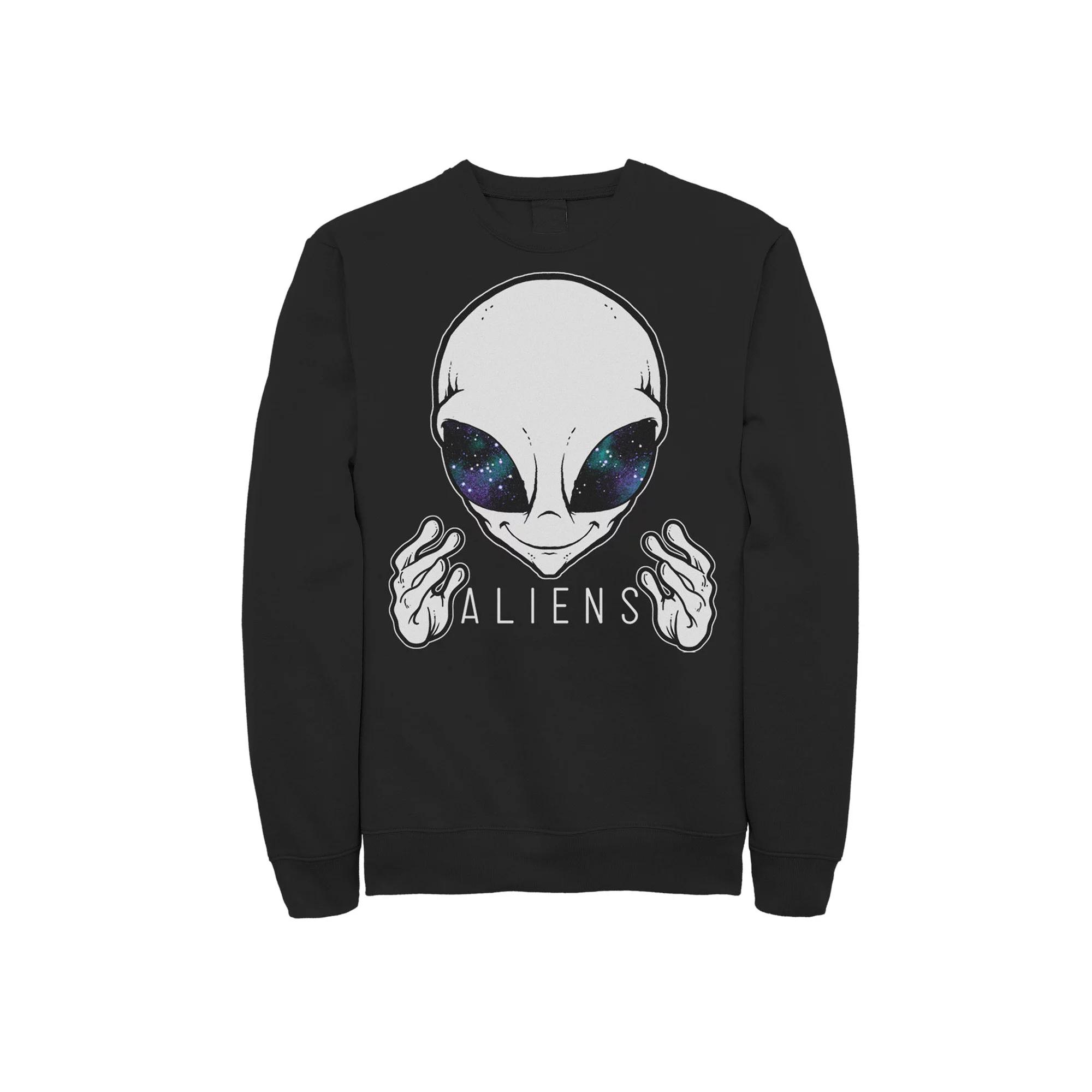 Men's Alien Space Eyes Come Here Sweatshirt,  Product Image