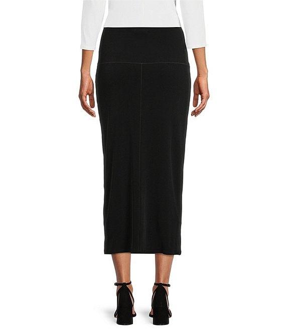 Eva Varro Elastic Waist Straight Sheath Midi Skirt Product Image