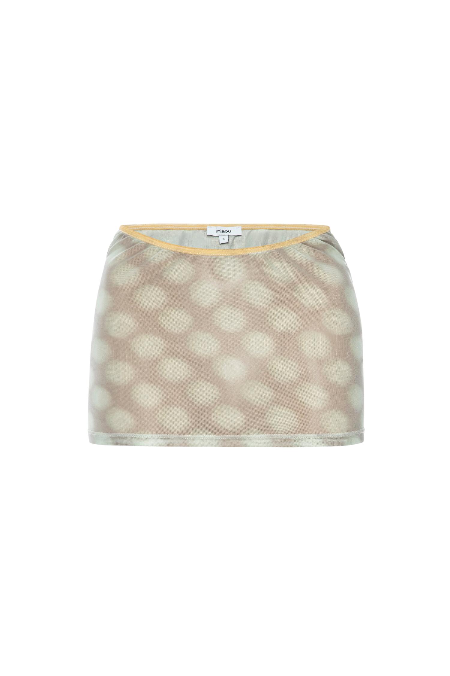 ELEKTRA SKIRT - MINT BLURRED DOT Product Image