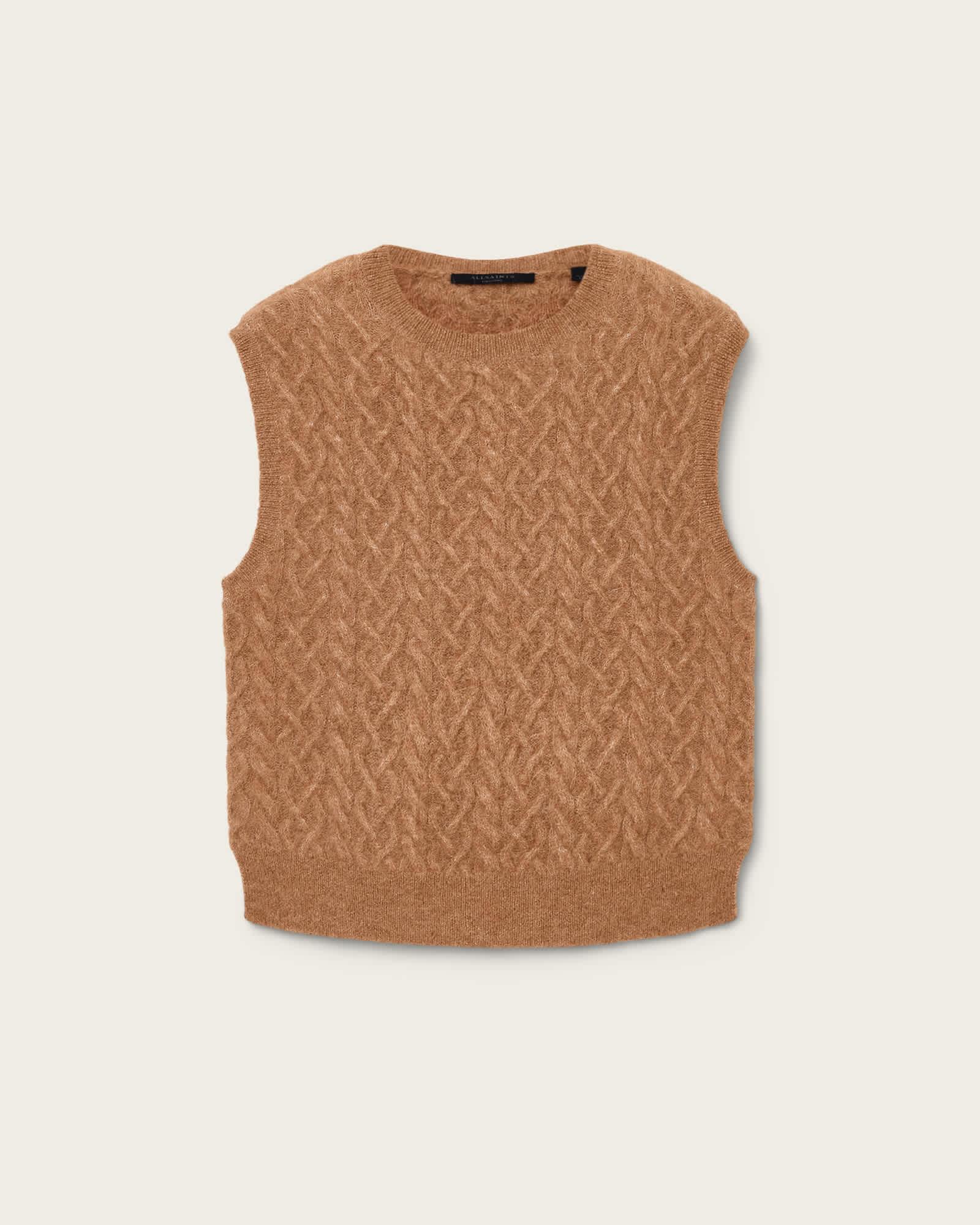 Sirius Cable Tank RATTAN BROWN | ALLSAINTS US Product Image