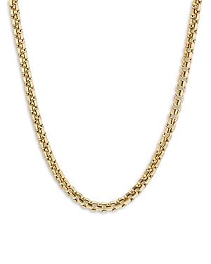 Mens Box Chain Necklace in 18K Yellow Gold, 2.7mm Product Image