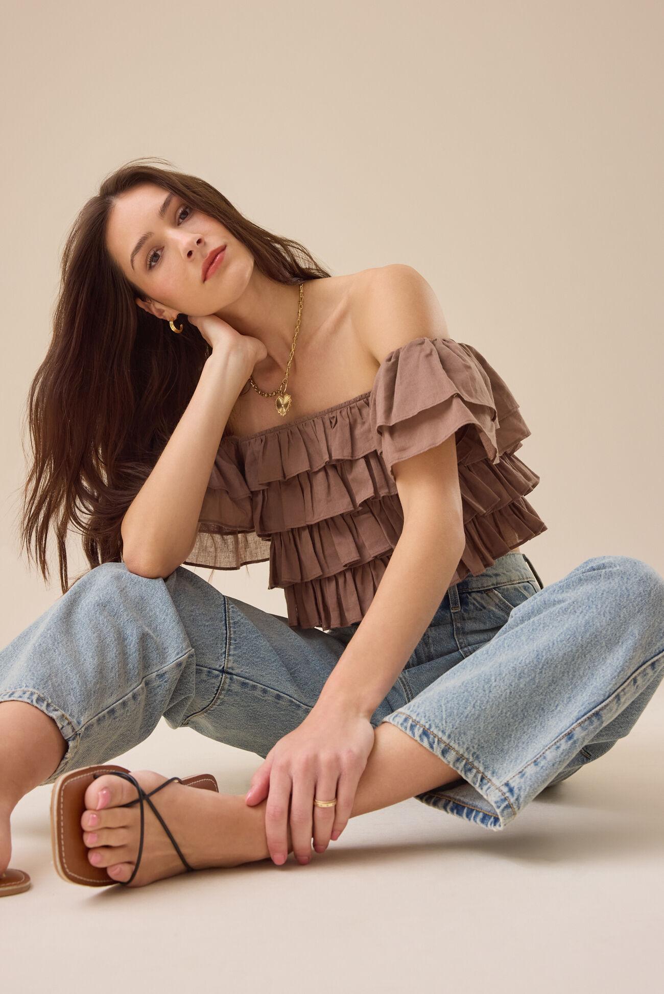 Simone Ruffle Top Product Image