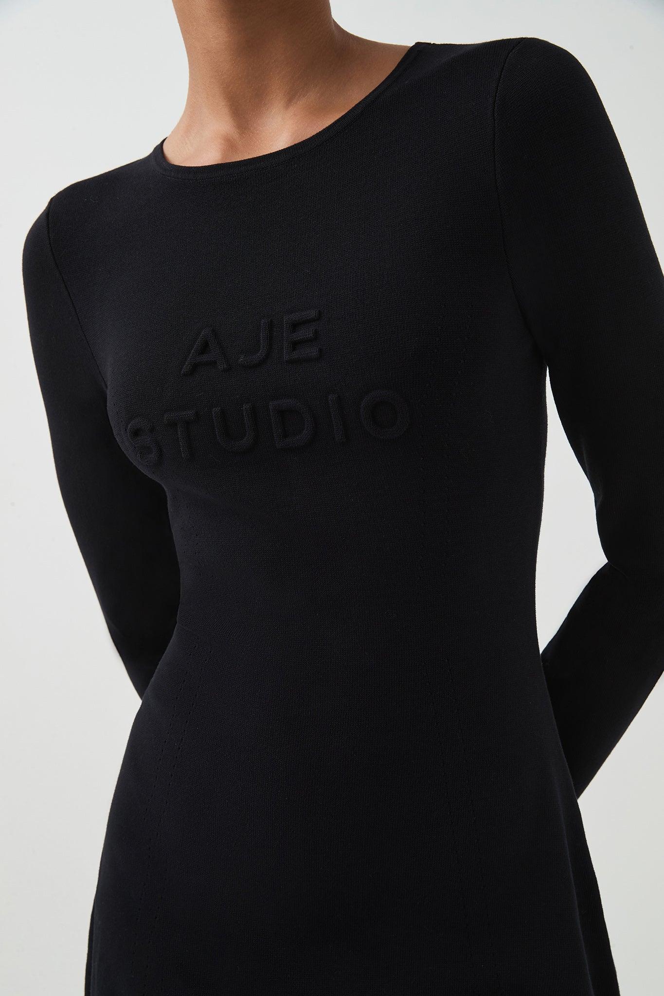 Core Knit Logo Long Sleeve Dress Product Image