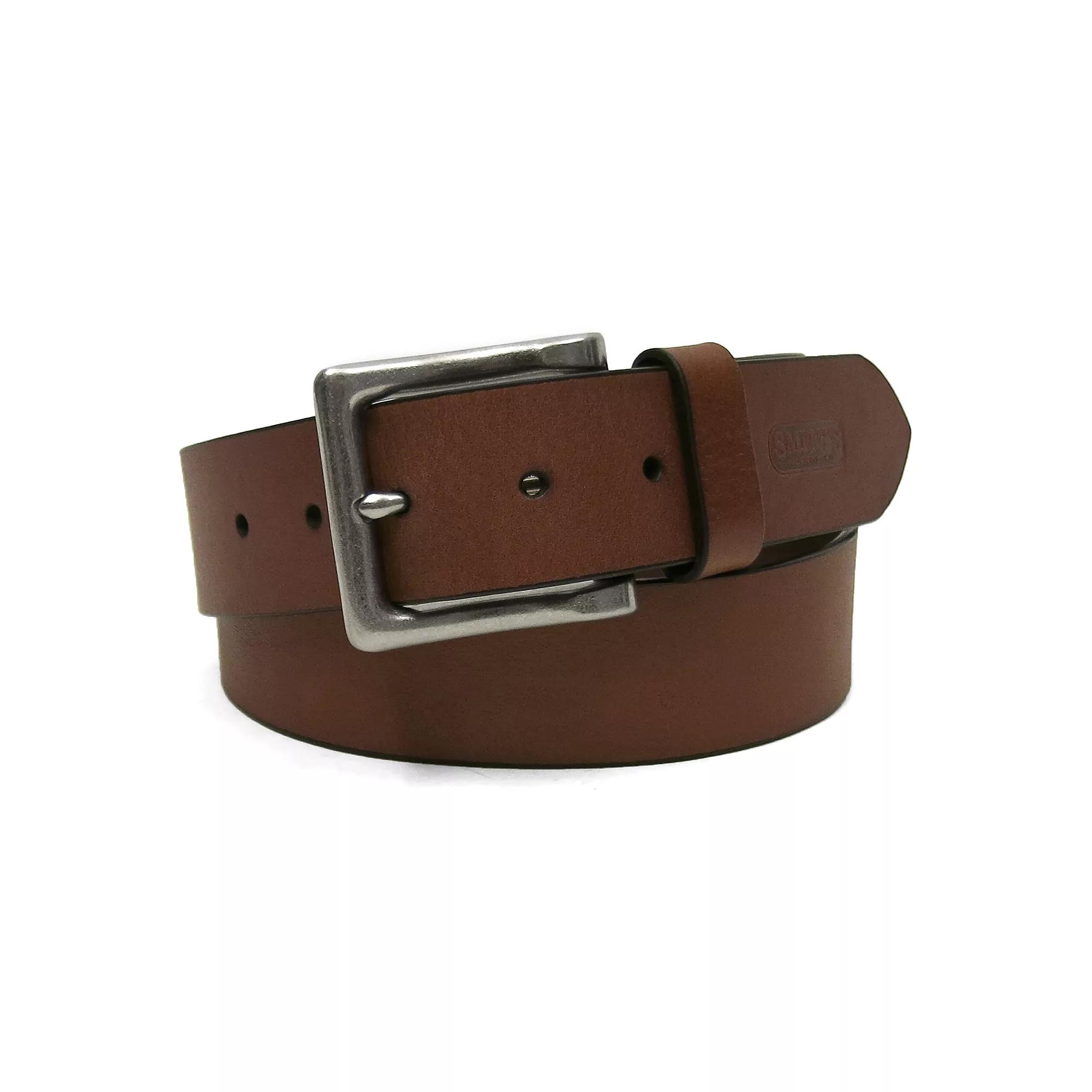 Men's Smith's Workwear 38mm Full Grain Leather Cut Edge Belt,  Product Image
